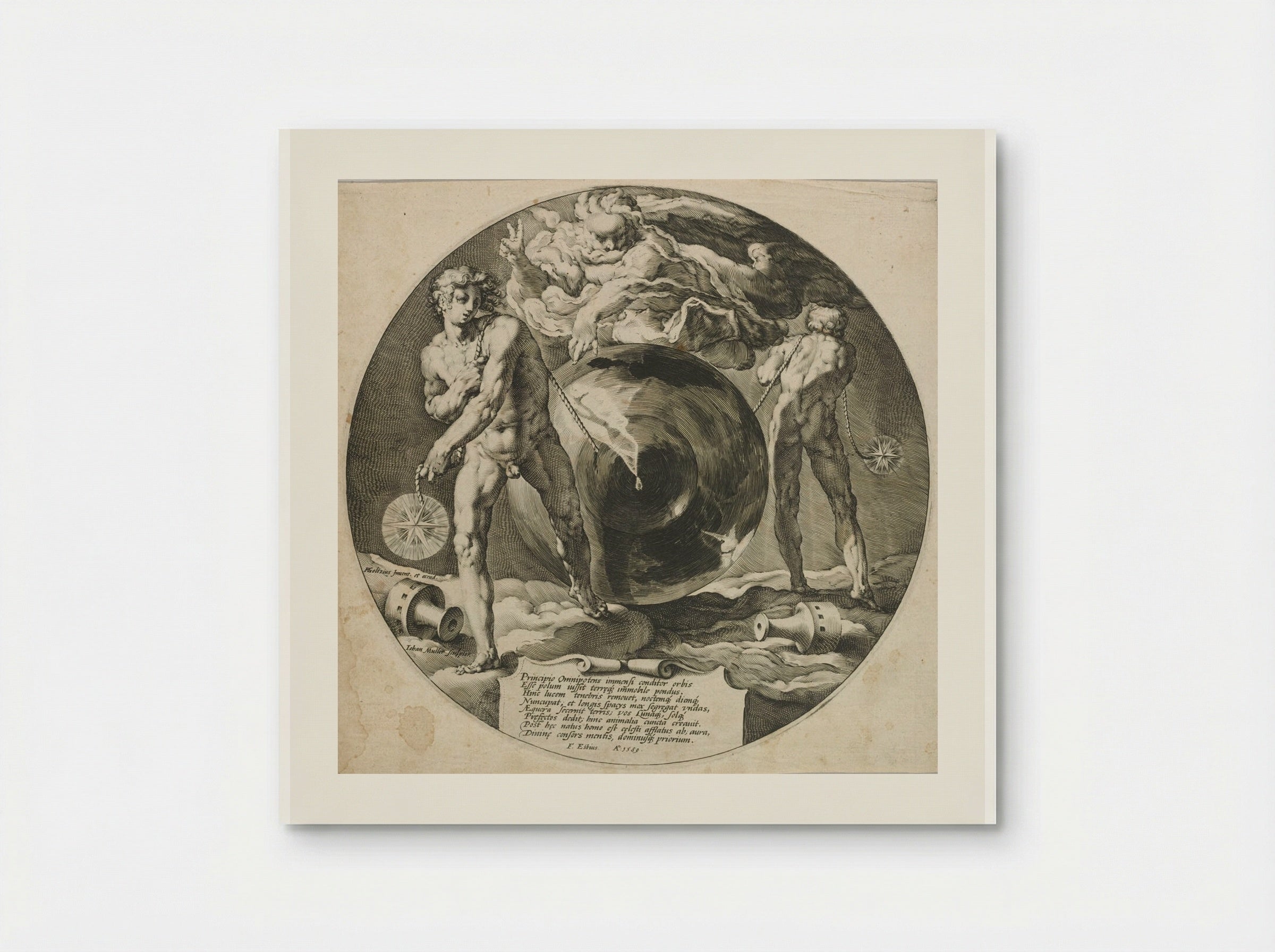 Creation of the World: Title Page - Jan Harmensz. Muller - Poster