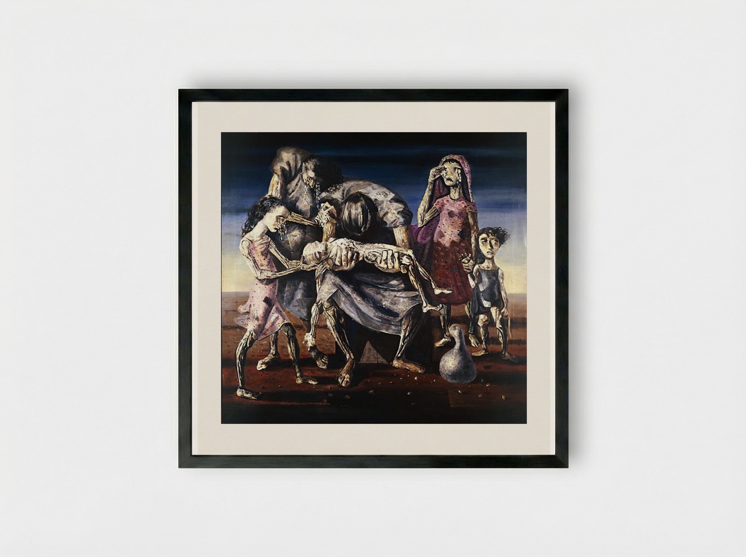 Criança Morta - Candido Portinari - Framed Print Black