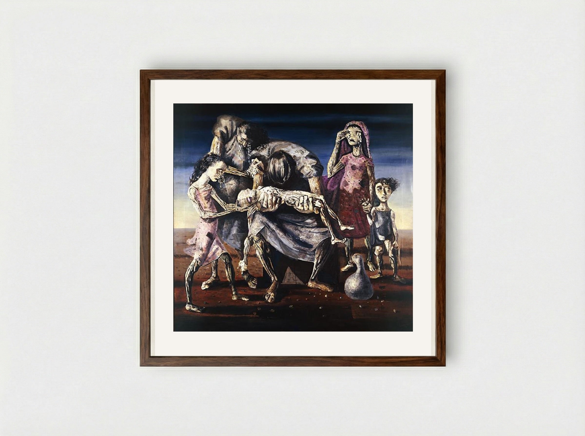 Criança Morta - Candido Portinari - Framed Print Dark Wood