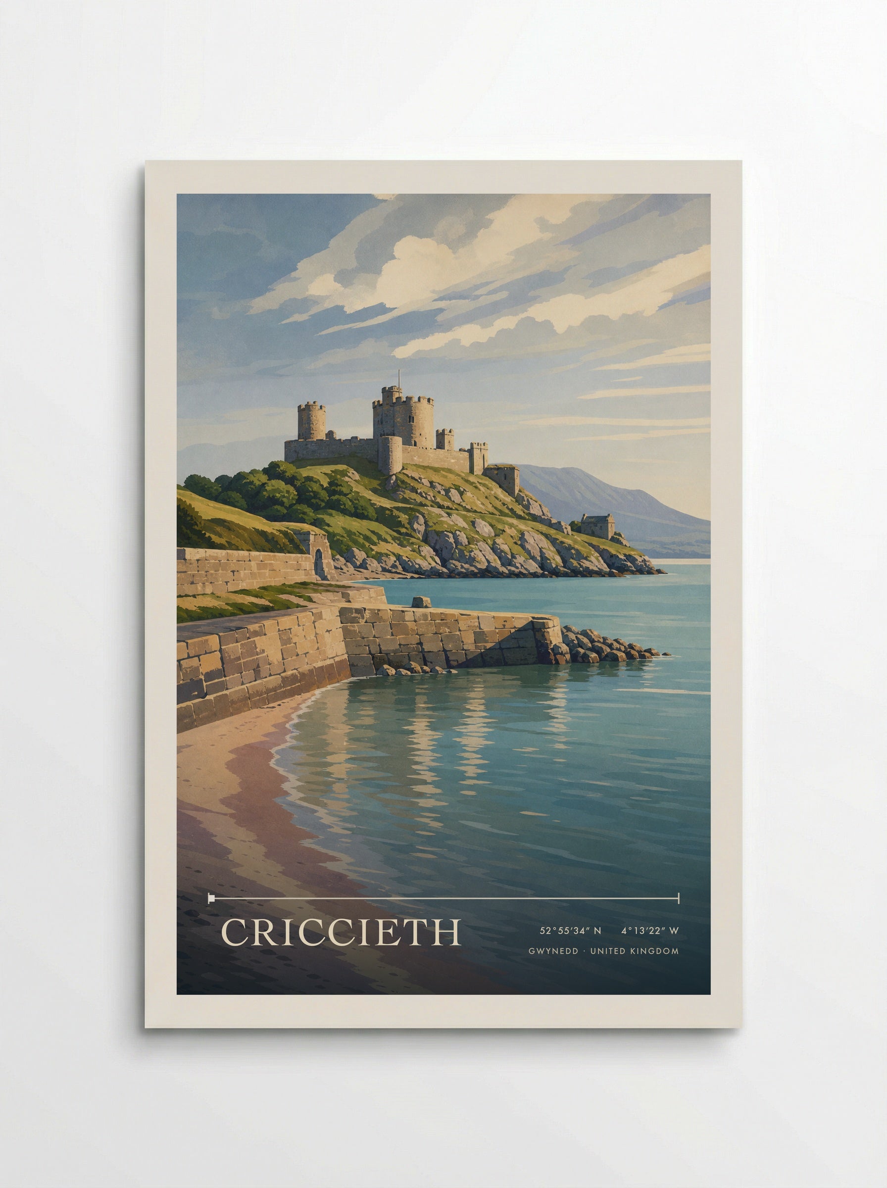 Criccieth Gwynedd United Kingdom Travel Poster - Poster