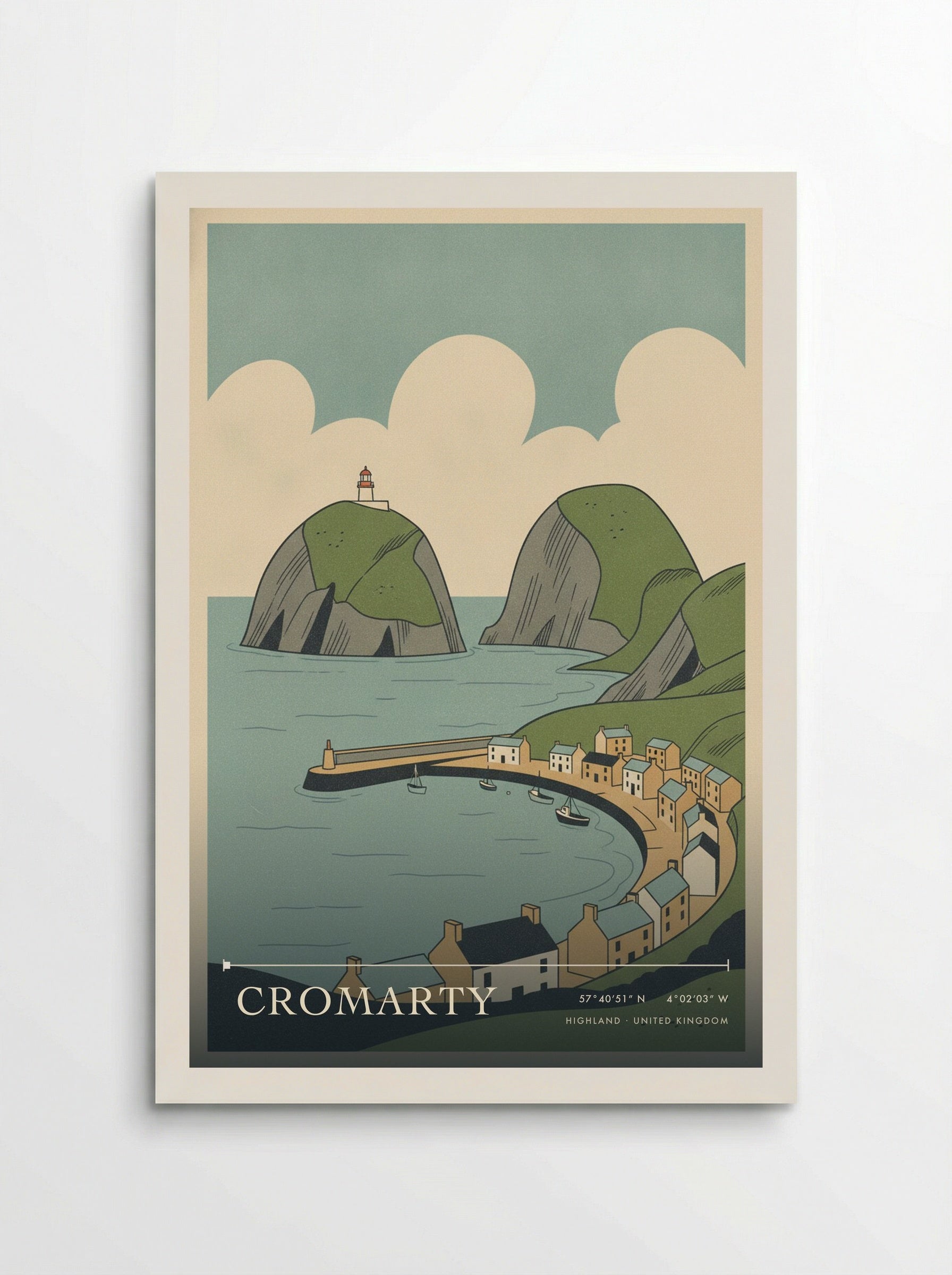 Cromarty Highland United Kingdom Travel Poster - Poster