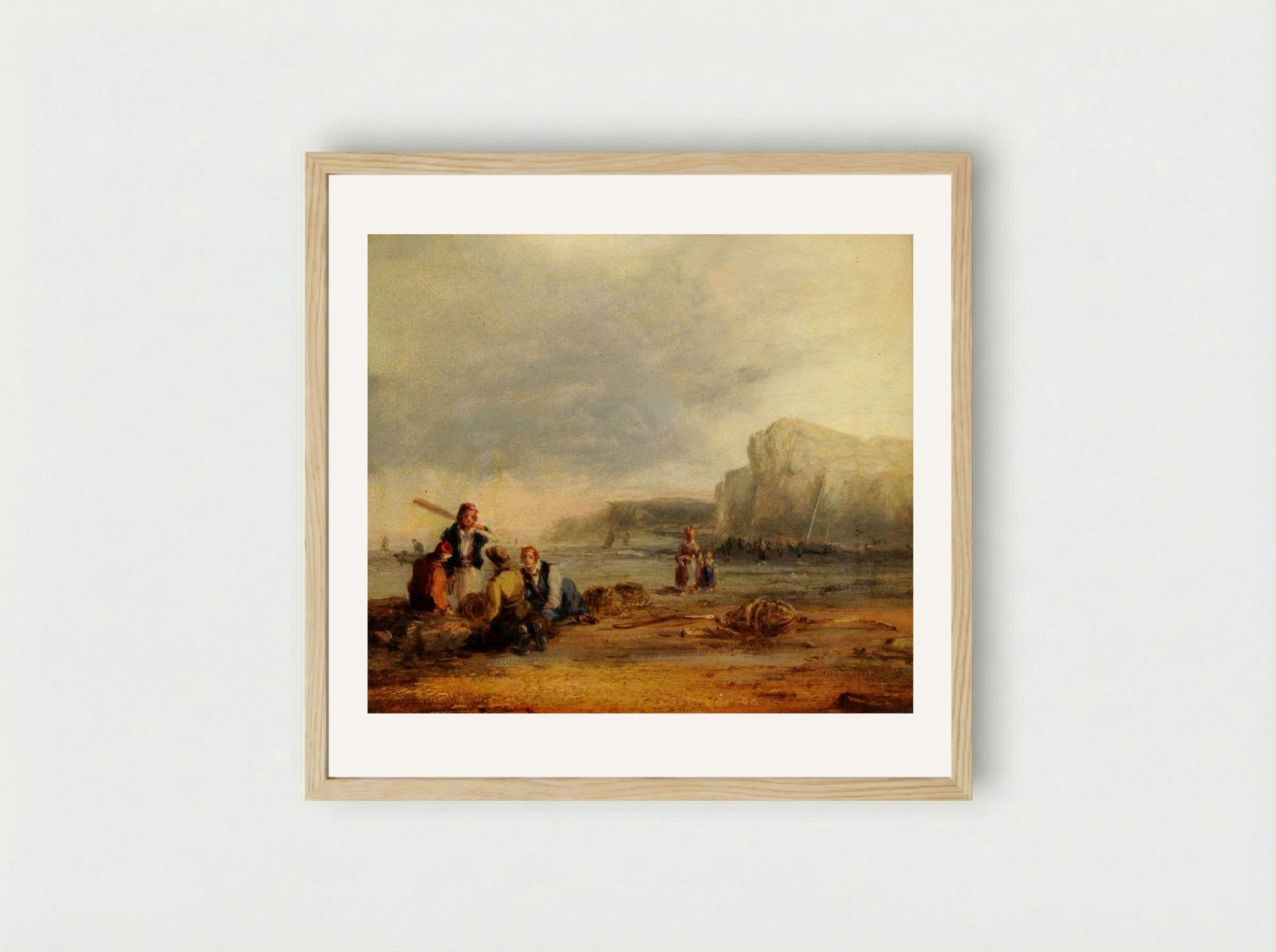 Cromer Sands, Norfolk - William Collins - Framed Print Wood