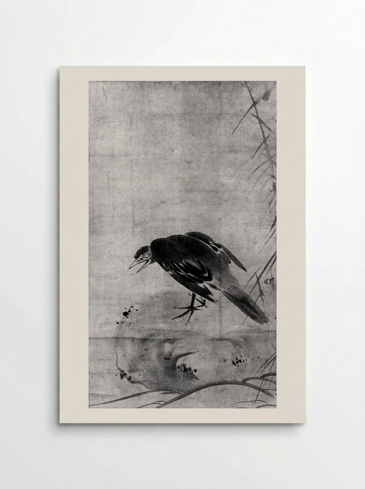 Crow on a Rock - Sesson Shūkei - Poster