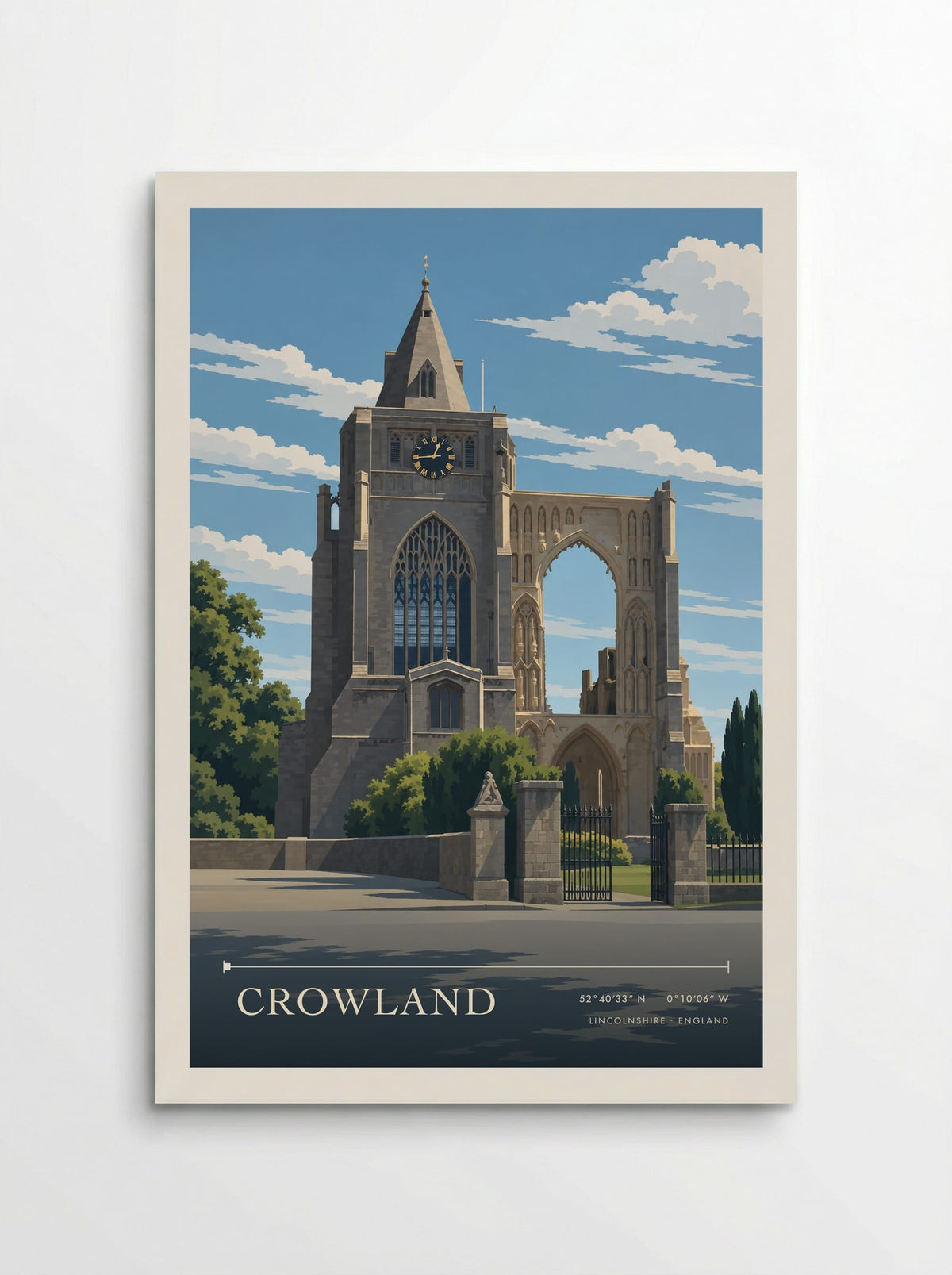 Crowland, Lincolnshire | Travel Poster - Poster