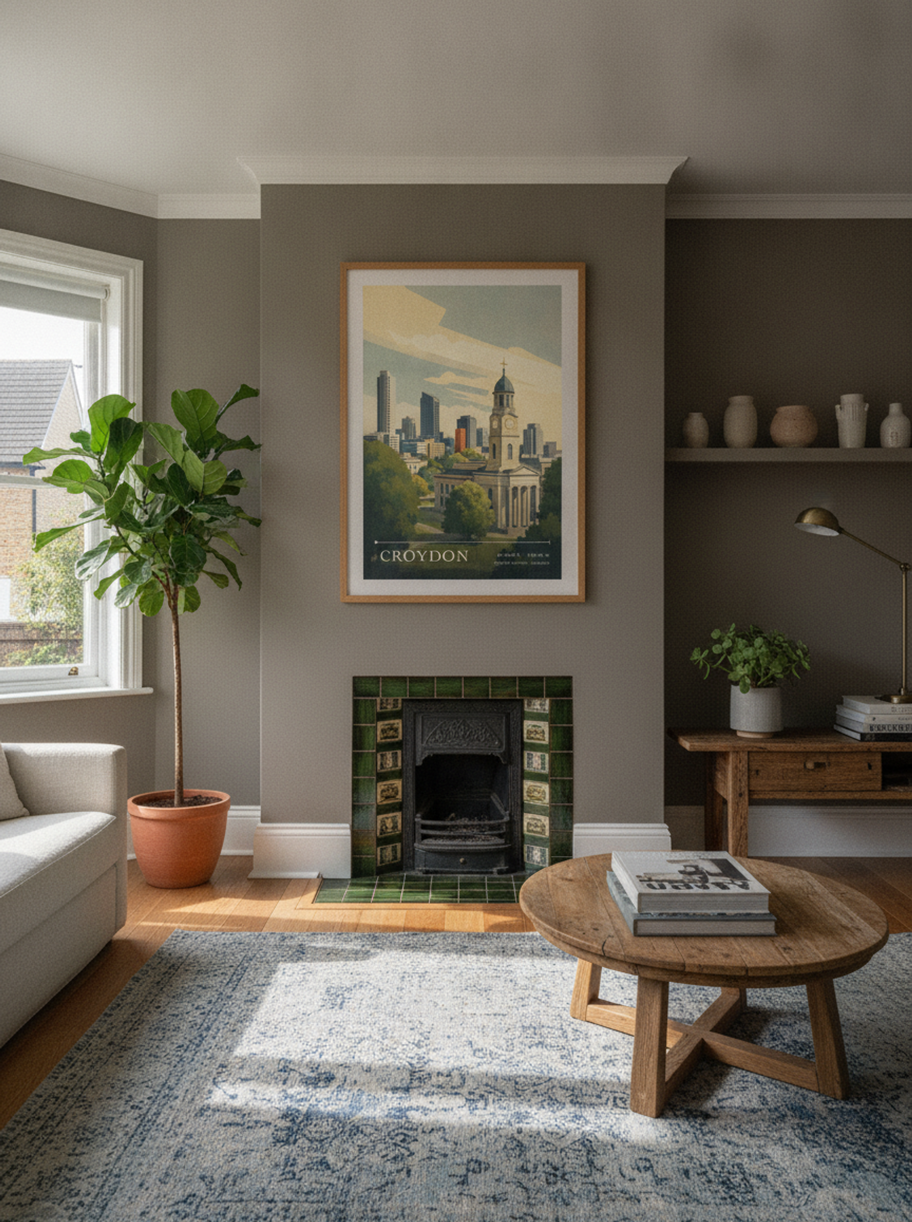 Croydon Greater London England Travel Poster - Lifestyle
