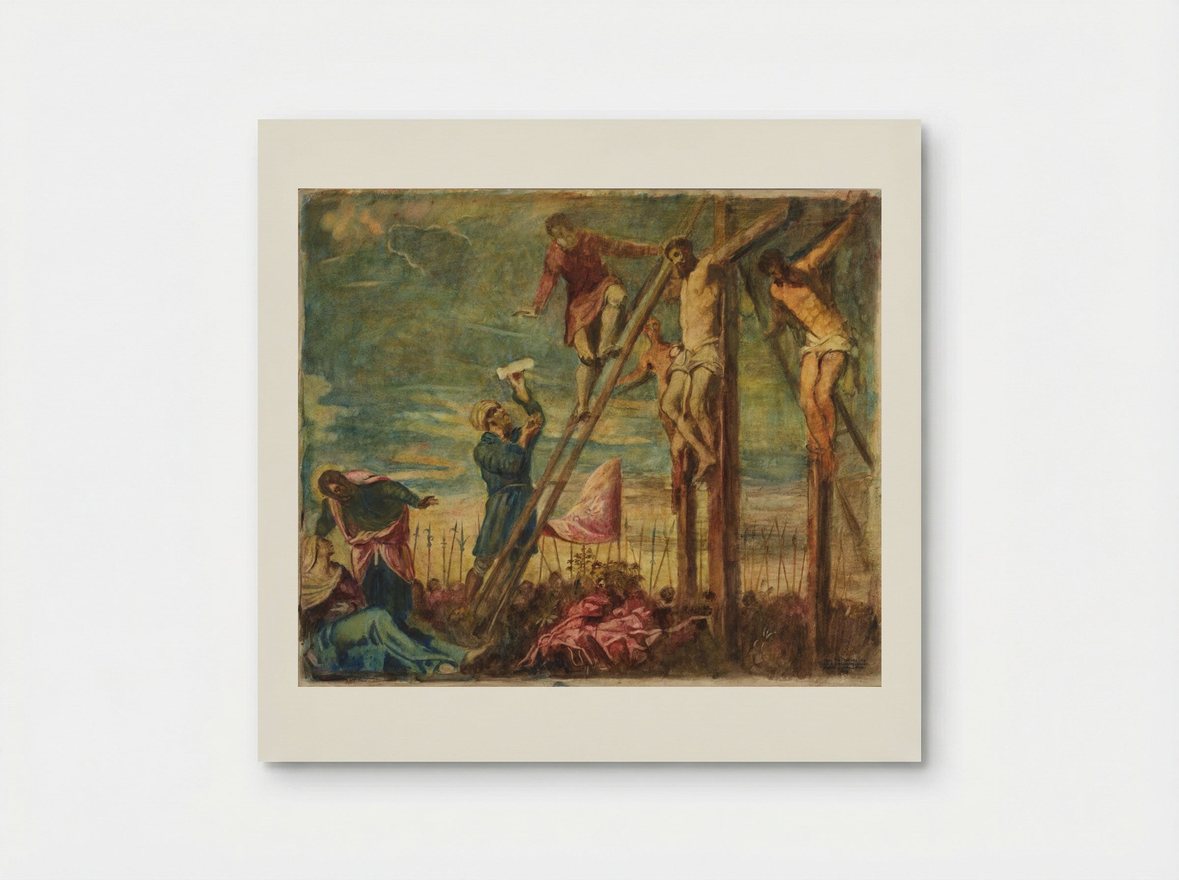 Crucifixion, after Tintoretto - Joseph Lindon Smith - Poster
