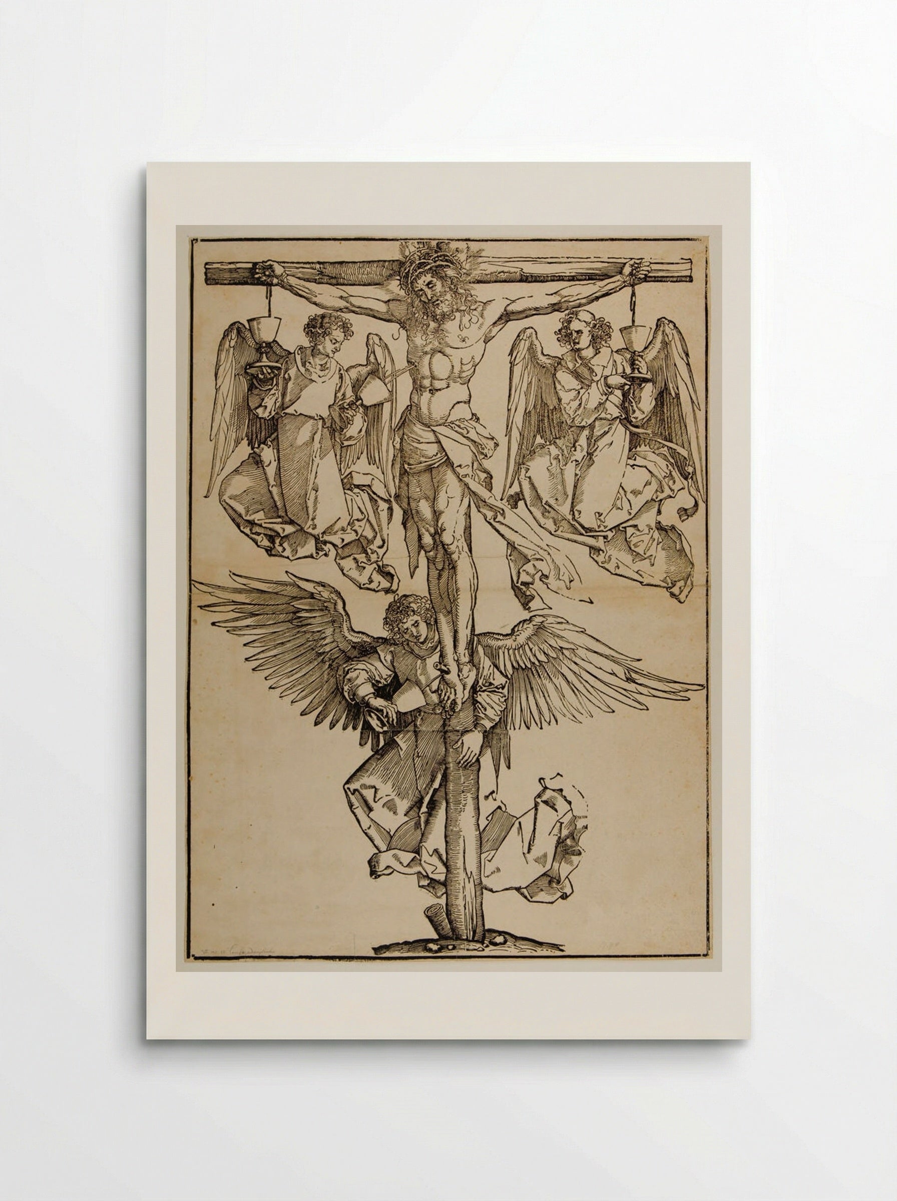 Crucifixion with Three Angels - Albrecht Dürer - Poster