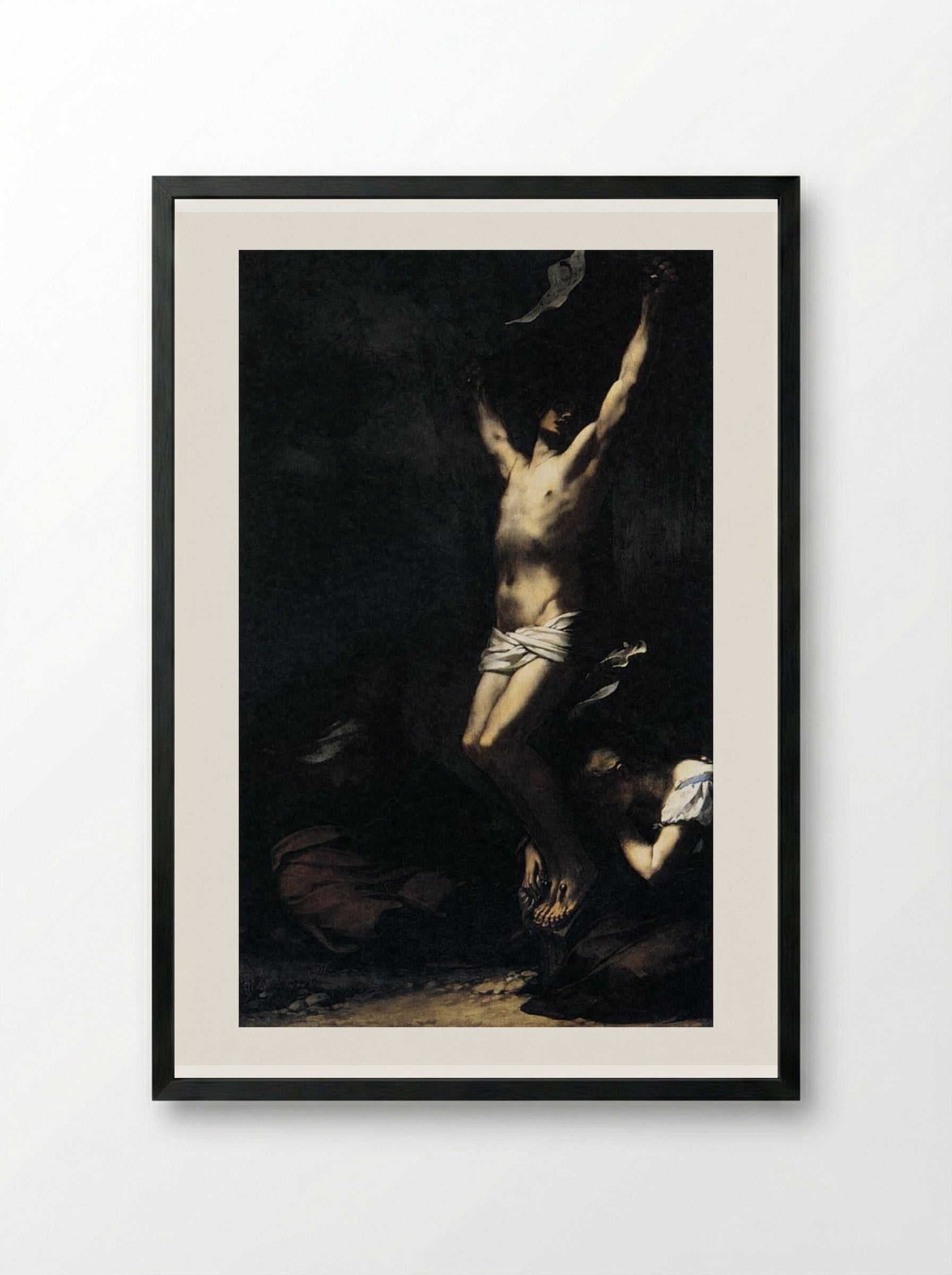 Crucifixion - Pierre-Paul Prud'hon - Framed Print Black