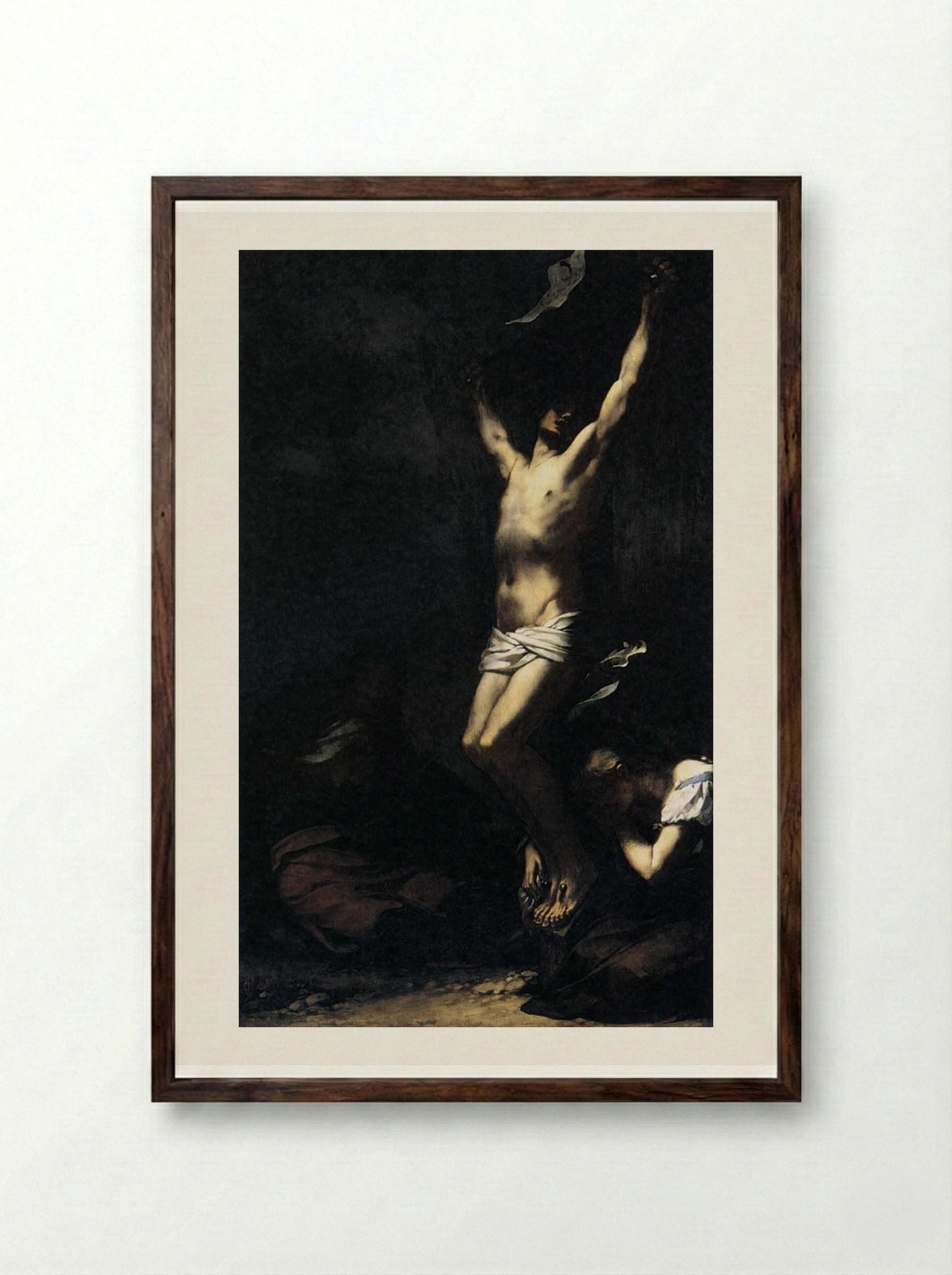 Crucifixion - Pierre-Paul Prud'hon - Framed Print Dark Wood