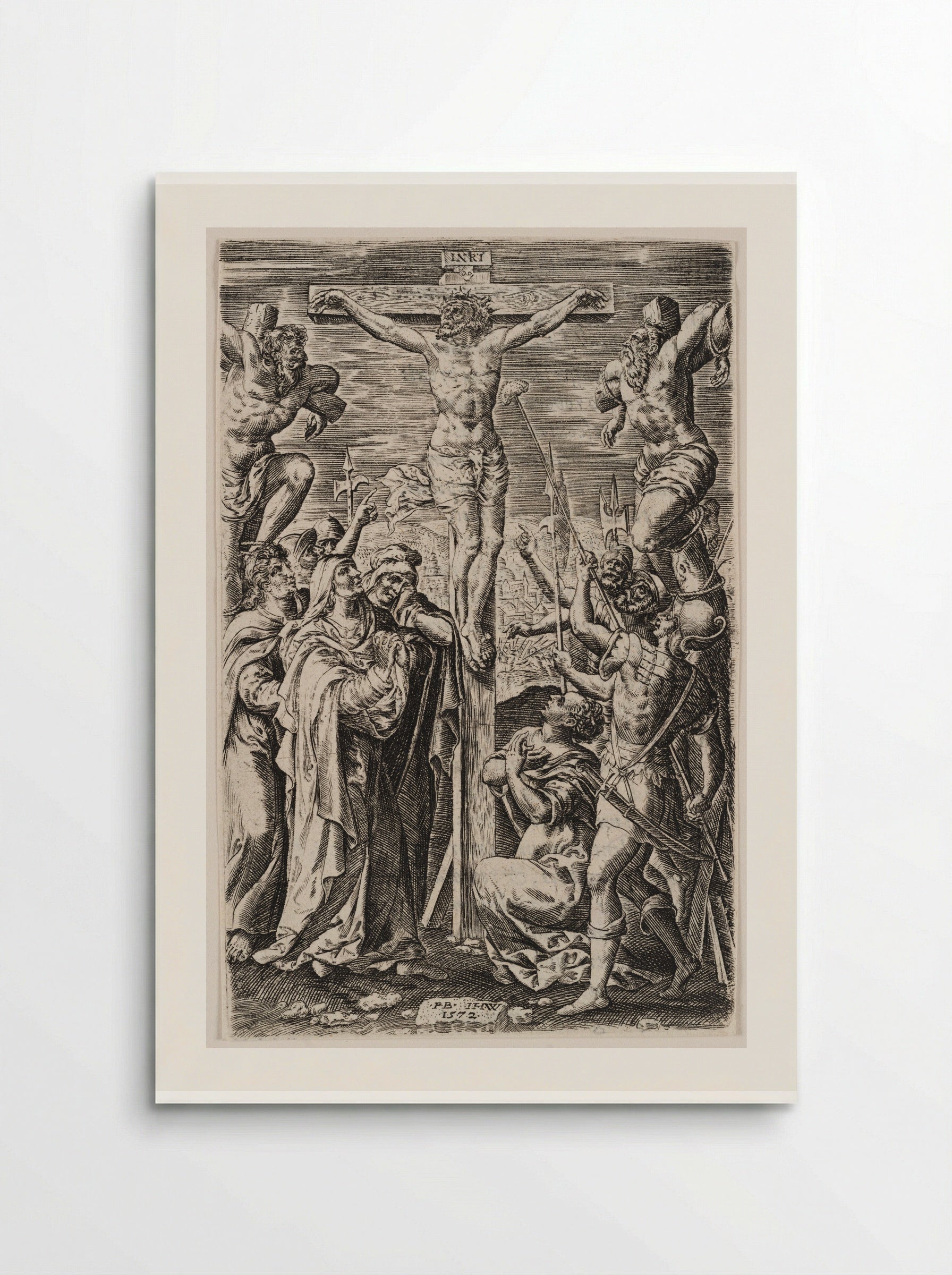 Crucifixion - Johannes Wierix - Poster