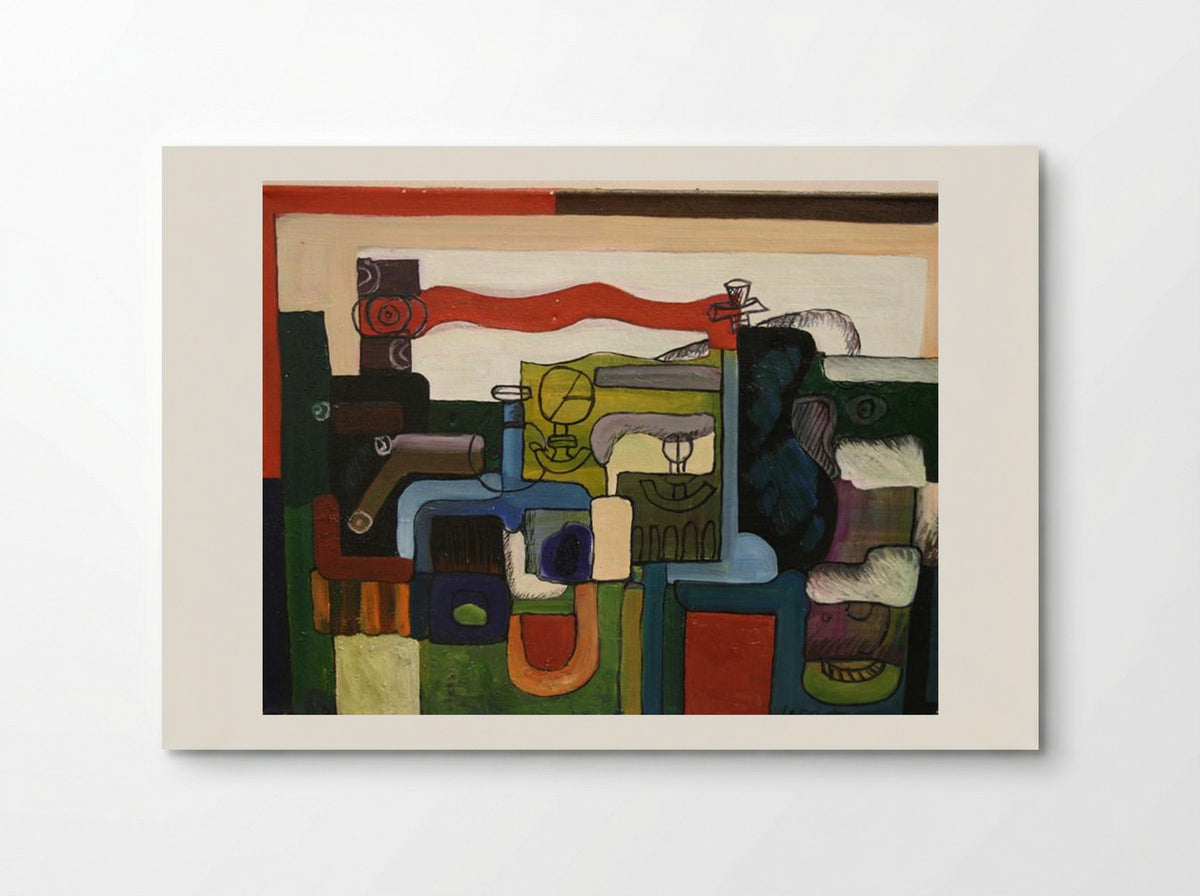 Cubist Pipe Lines - Le Corbusier - Poster