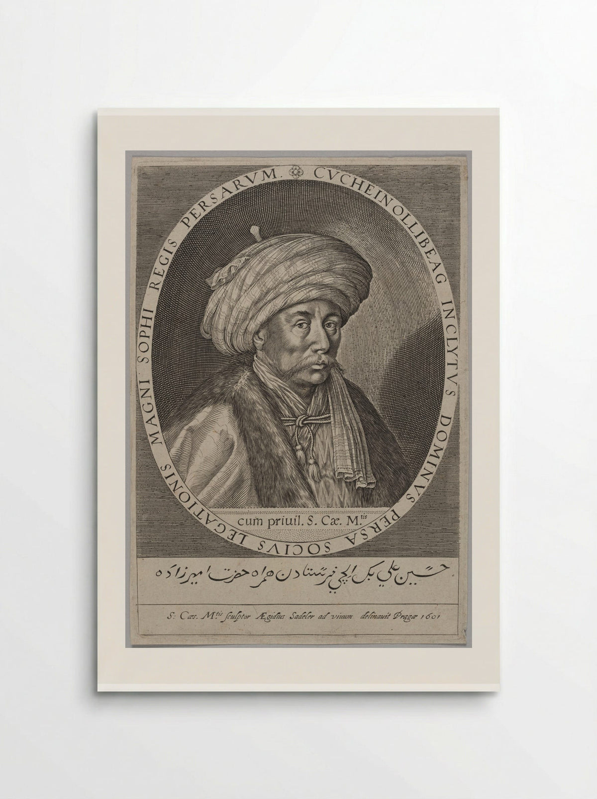 Cuchein Ollibeg, Persian Ambassador at Prague - Aegidius Sadeler II - Poster