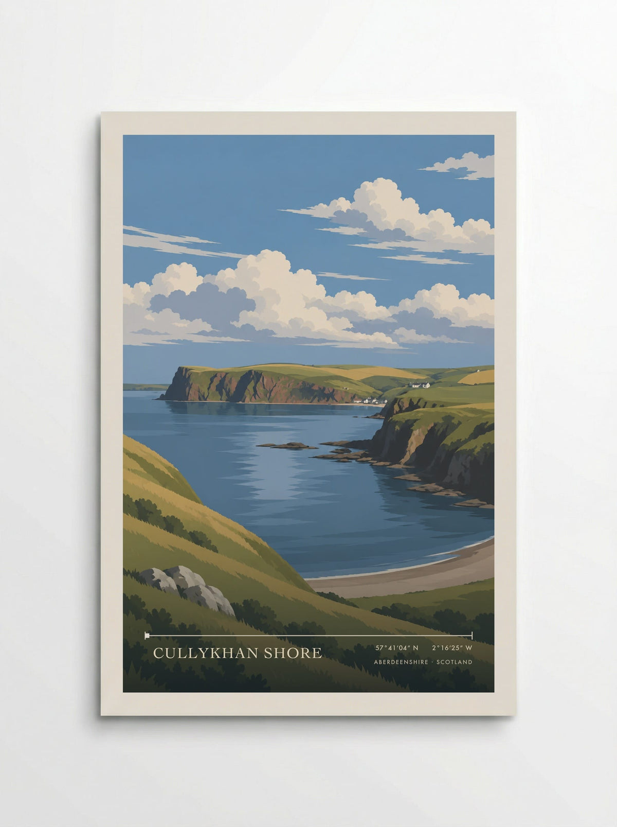 Cullykhan Shore, Aberdeenshire | Travel Poster - Poster