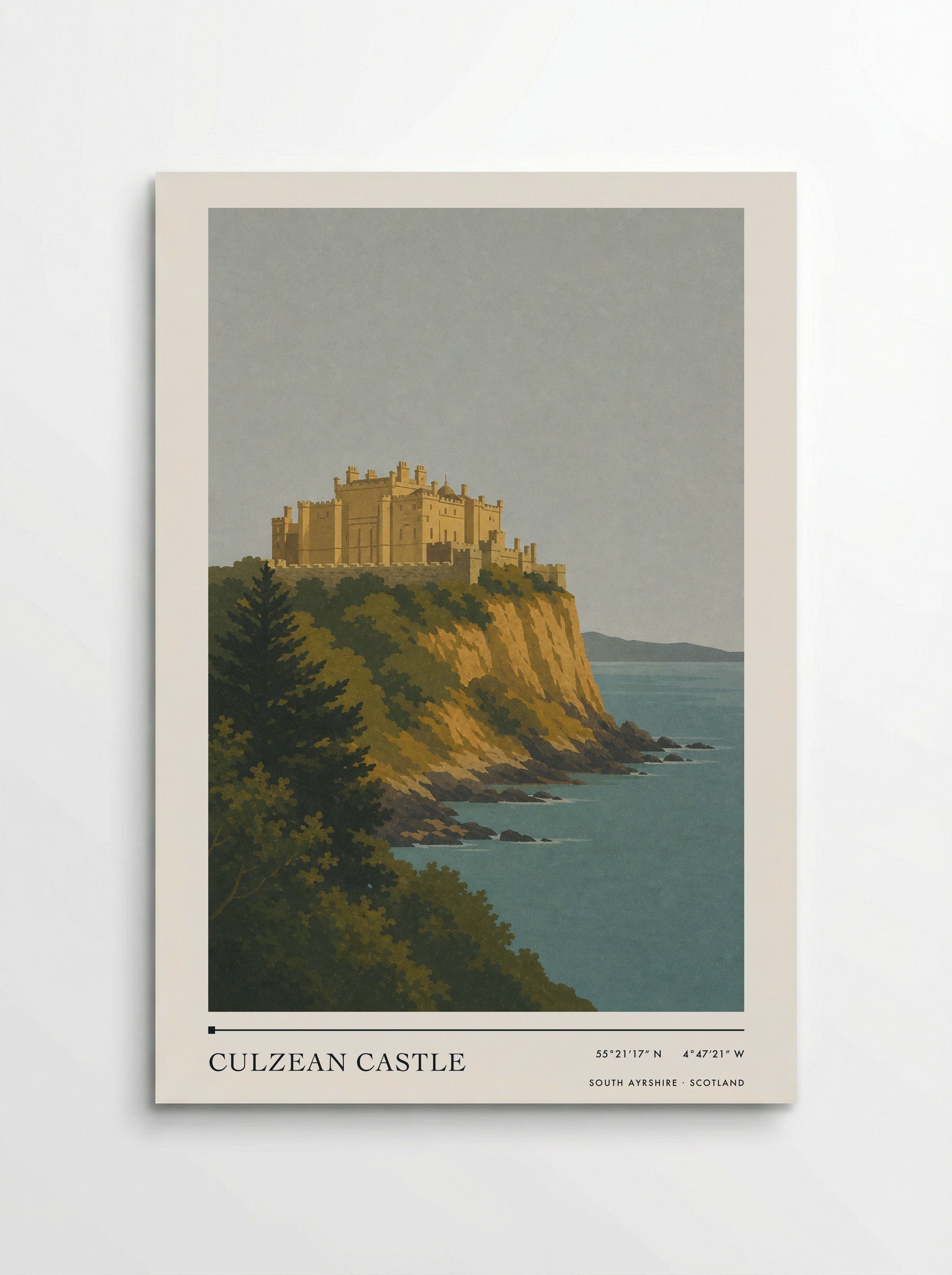 Culzean Castle Travel Poster Artwork - Poster