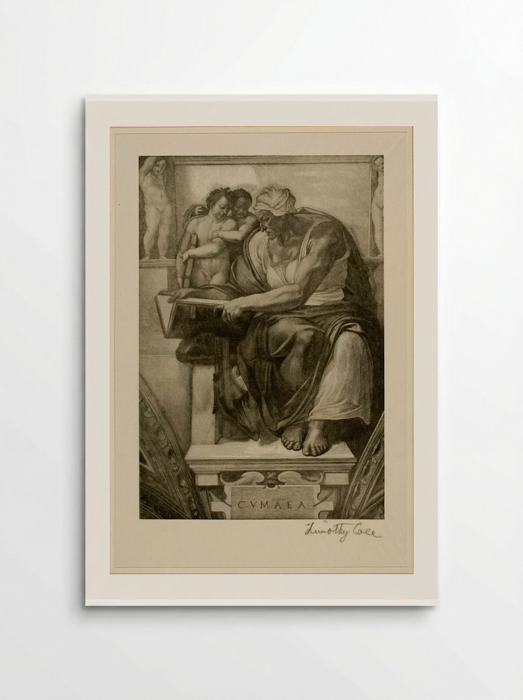 Cumaean Sibyl (After Michelangelo) - Timothy Cole - Poster