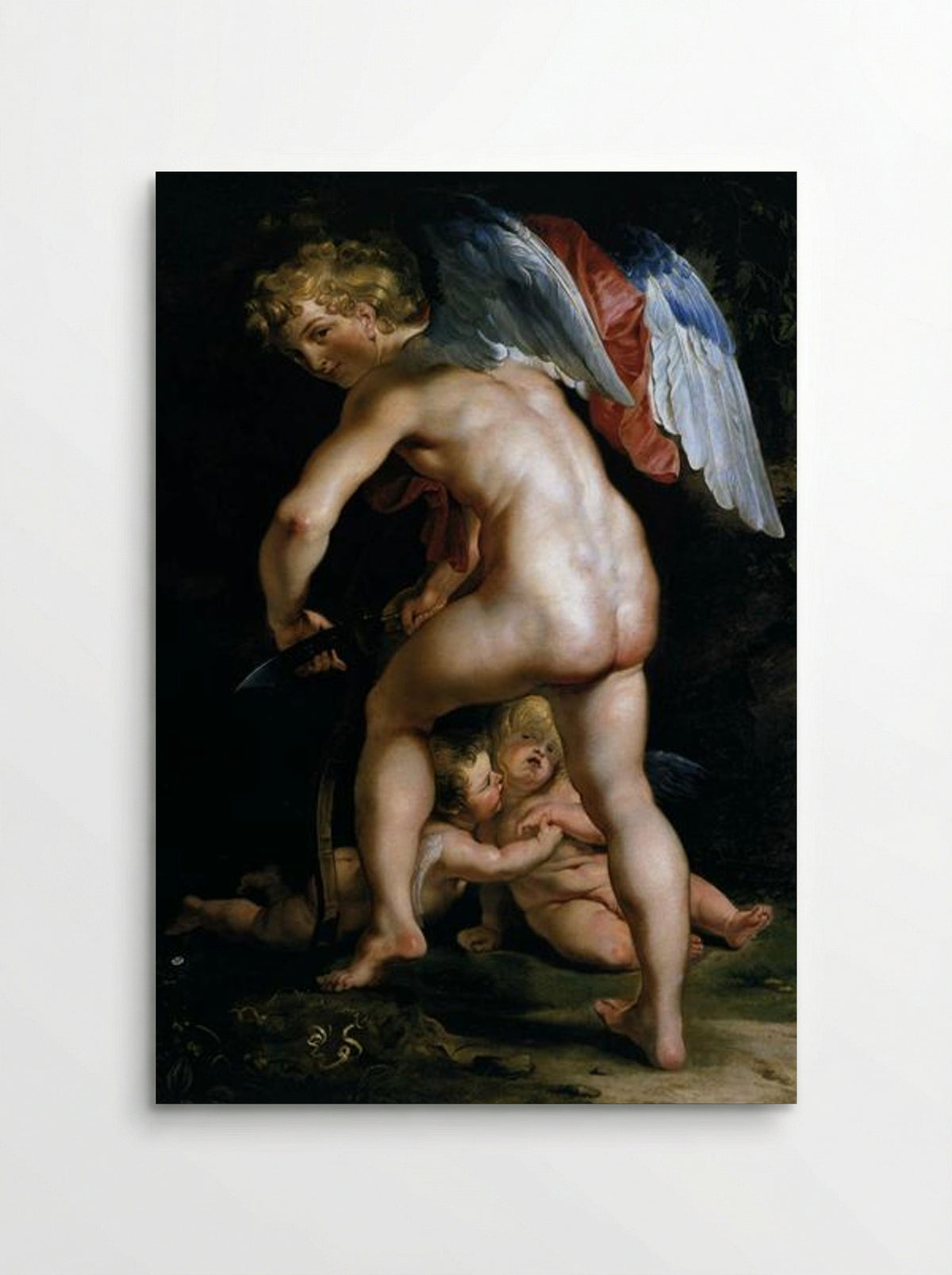 Cupid Making His Bow - Peter Paul Rubens - Poster
