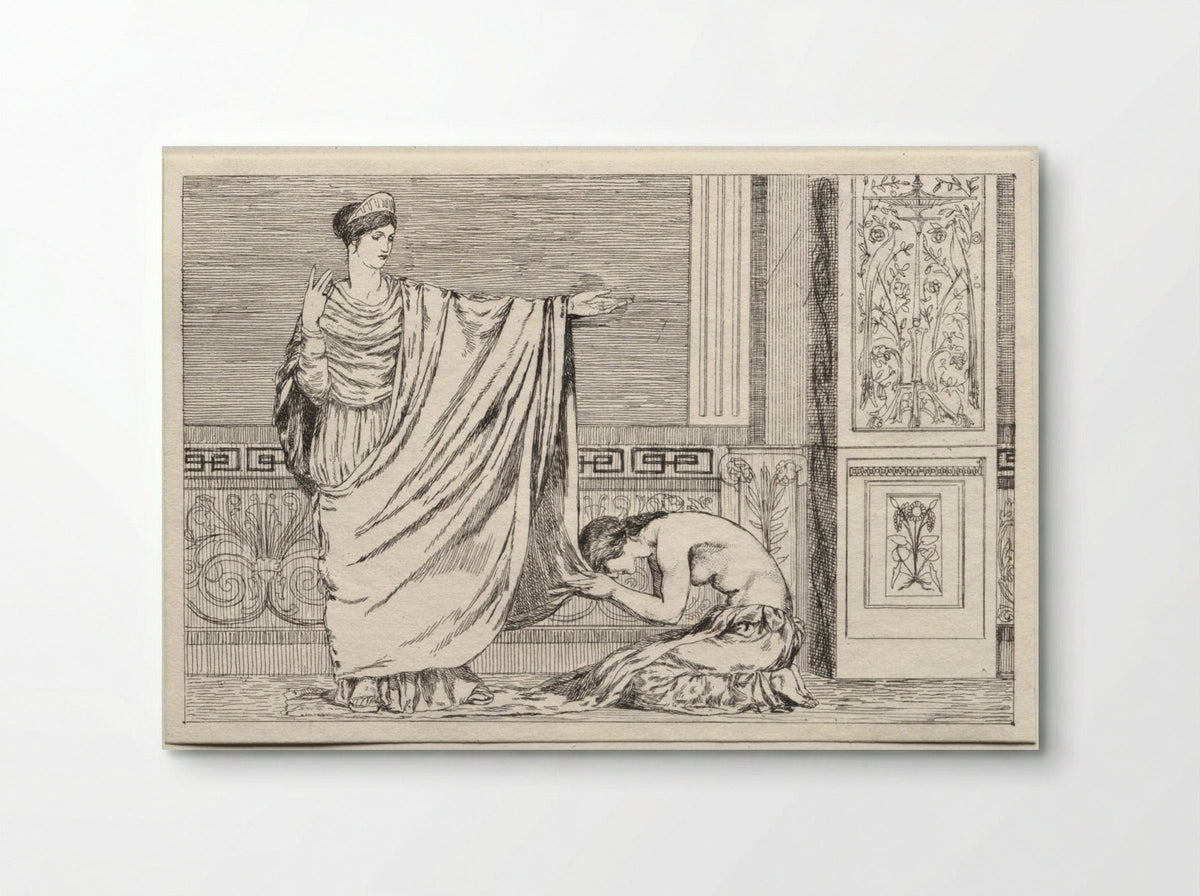 Cupid and Psyche: Psyche and Juno - Max Klinger - Poster