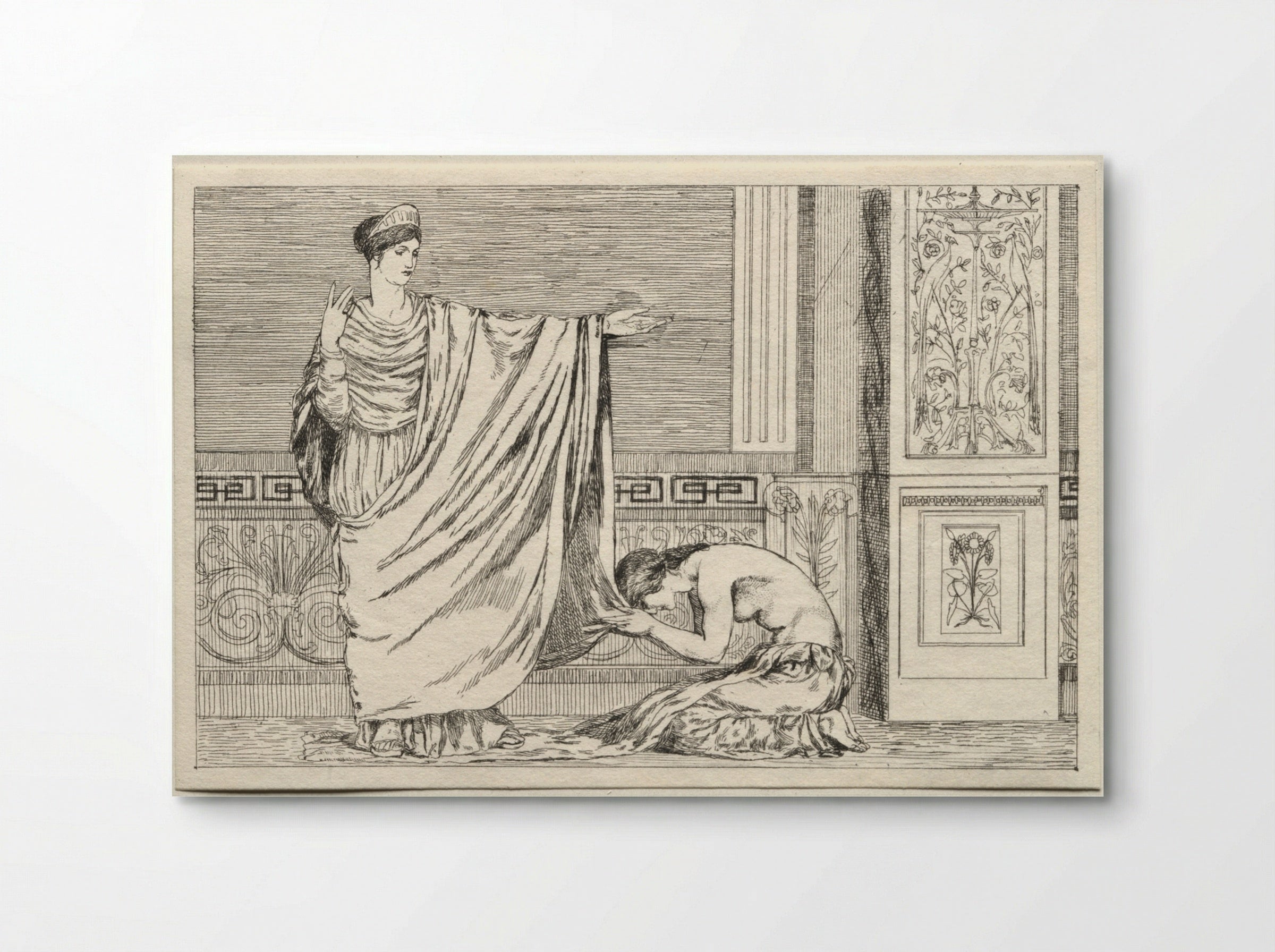 Cupid and Psyche: Psyche and Juno - Max Klinger - Poster