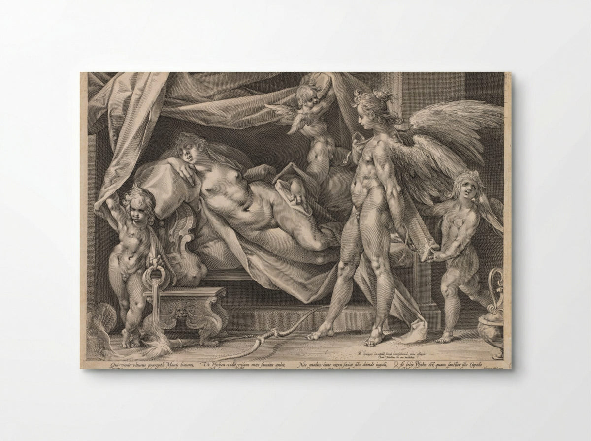 Cupid and Psyche - Jan Muller - Poster