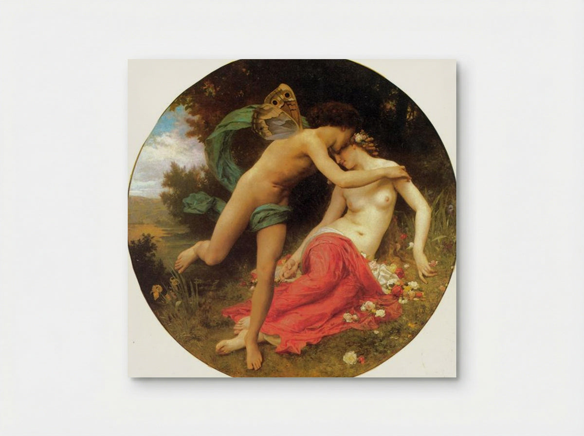 Cupid and Psyche - William-Adolphe Bouguereau - Poster