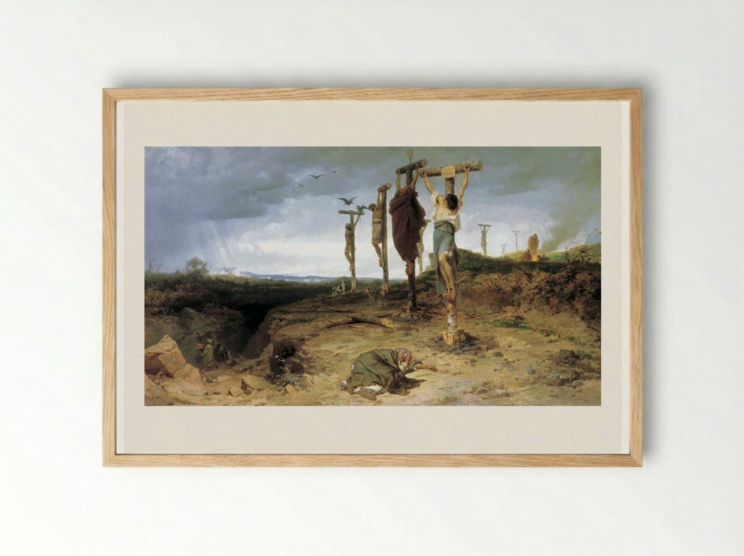 Cursed Field: The Place of Execution in Ancient Rome - Fyodor Bronnikov - Framed Print Wood