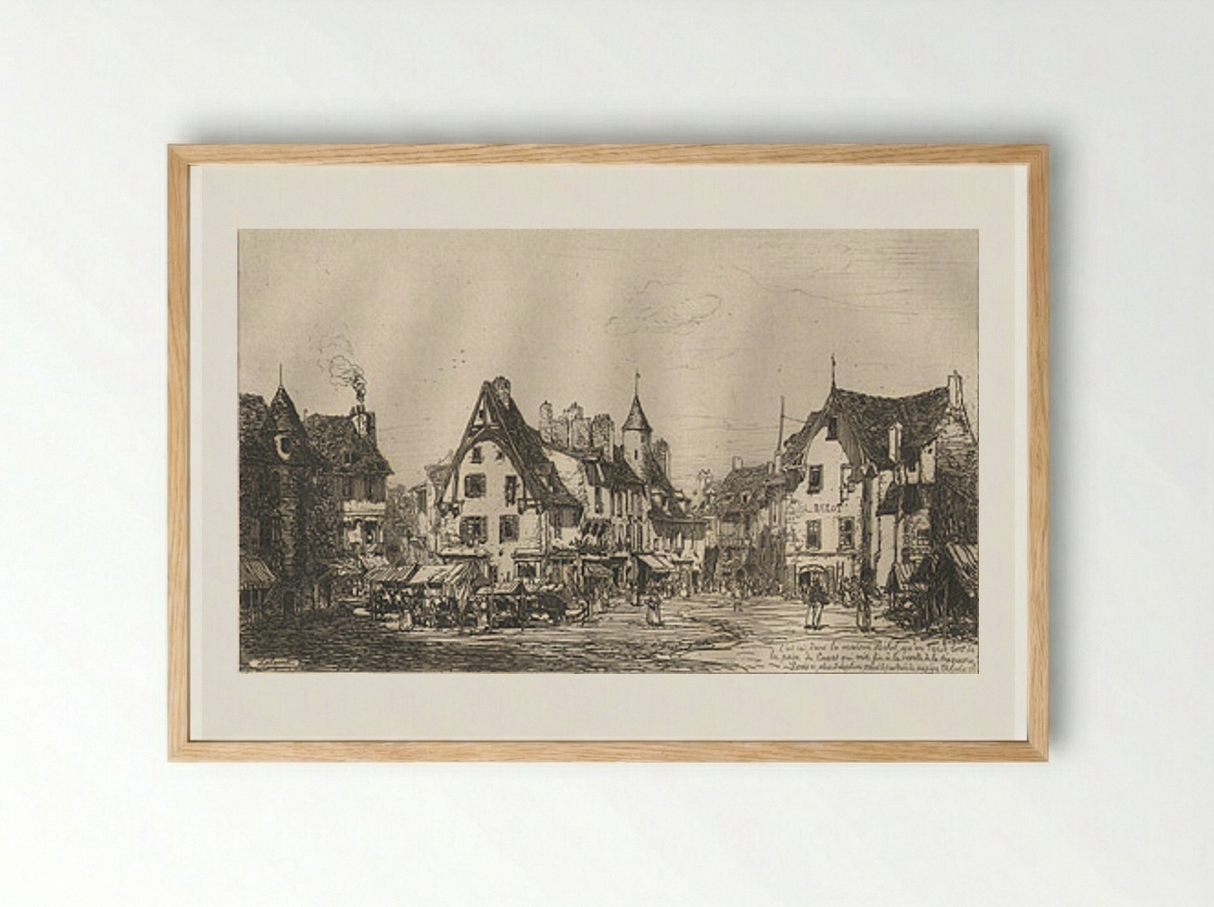 Cusset - Maxime Lalanne - Framed Print Wood