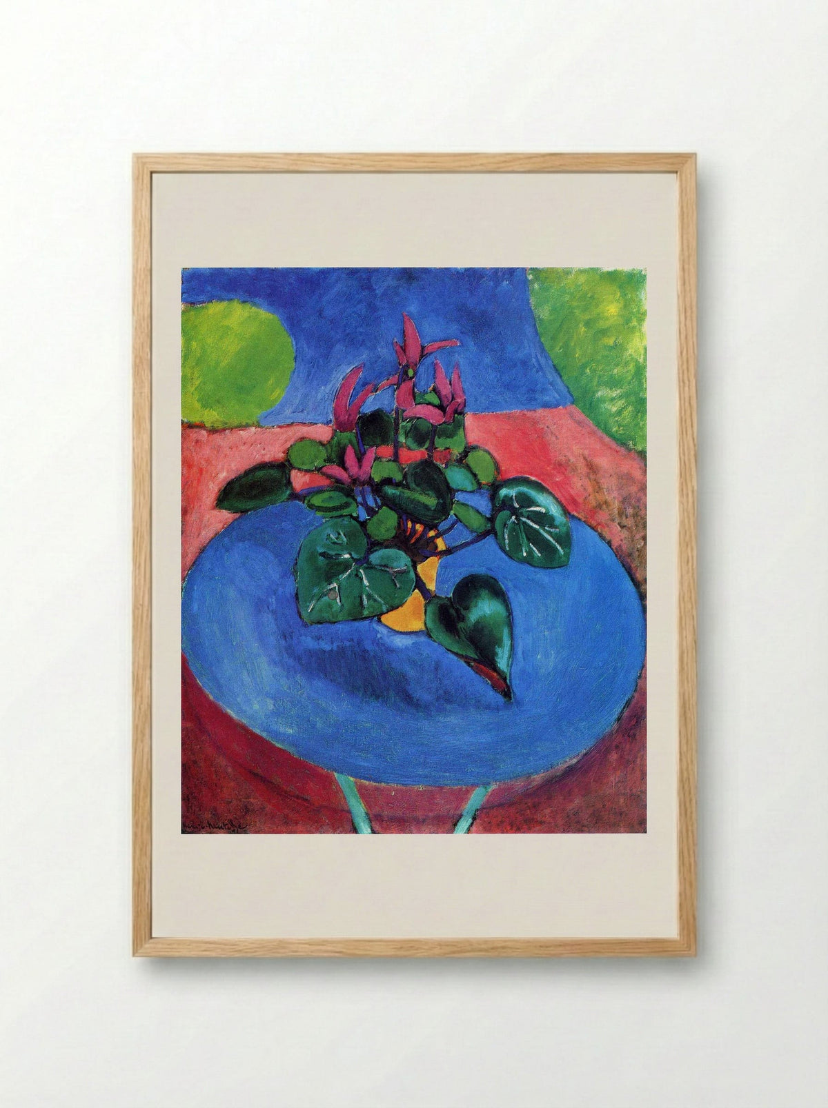 Cyclamen Pourpre - Henri Matisse - Framed Print Wood
