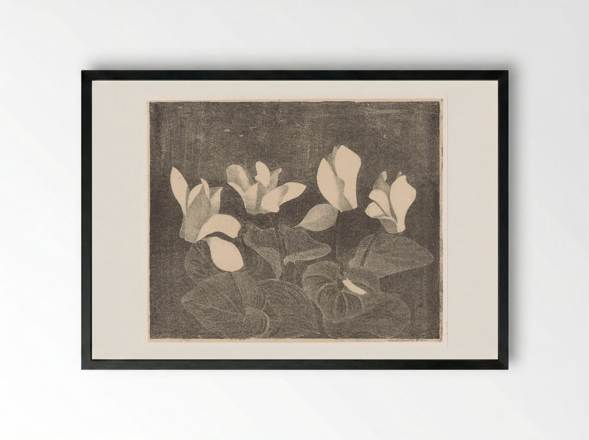 Cyclamen - Samuel Jessurun de Mesquita - Framed Print Black