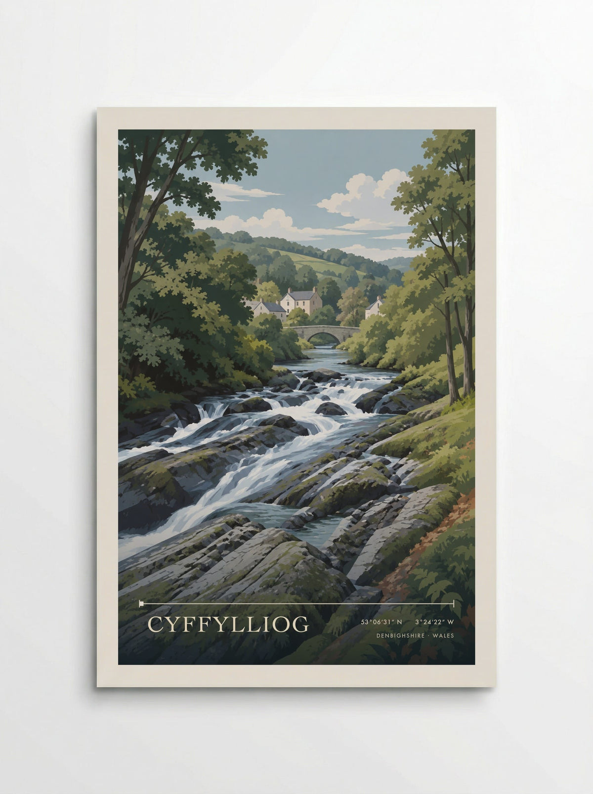 Cyffylliog, Denbighshire | Travel Poster - Poster