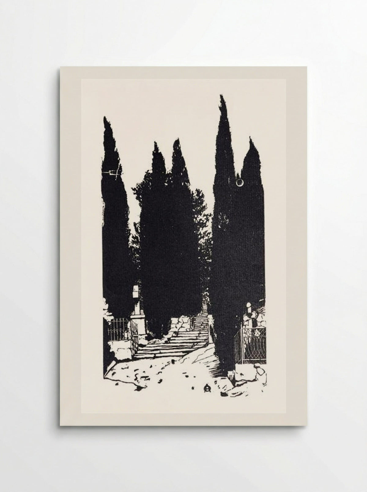 Cypress Trees - Anna Ostroumova-Lebedeva - Poster