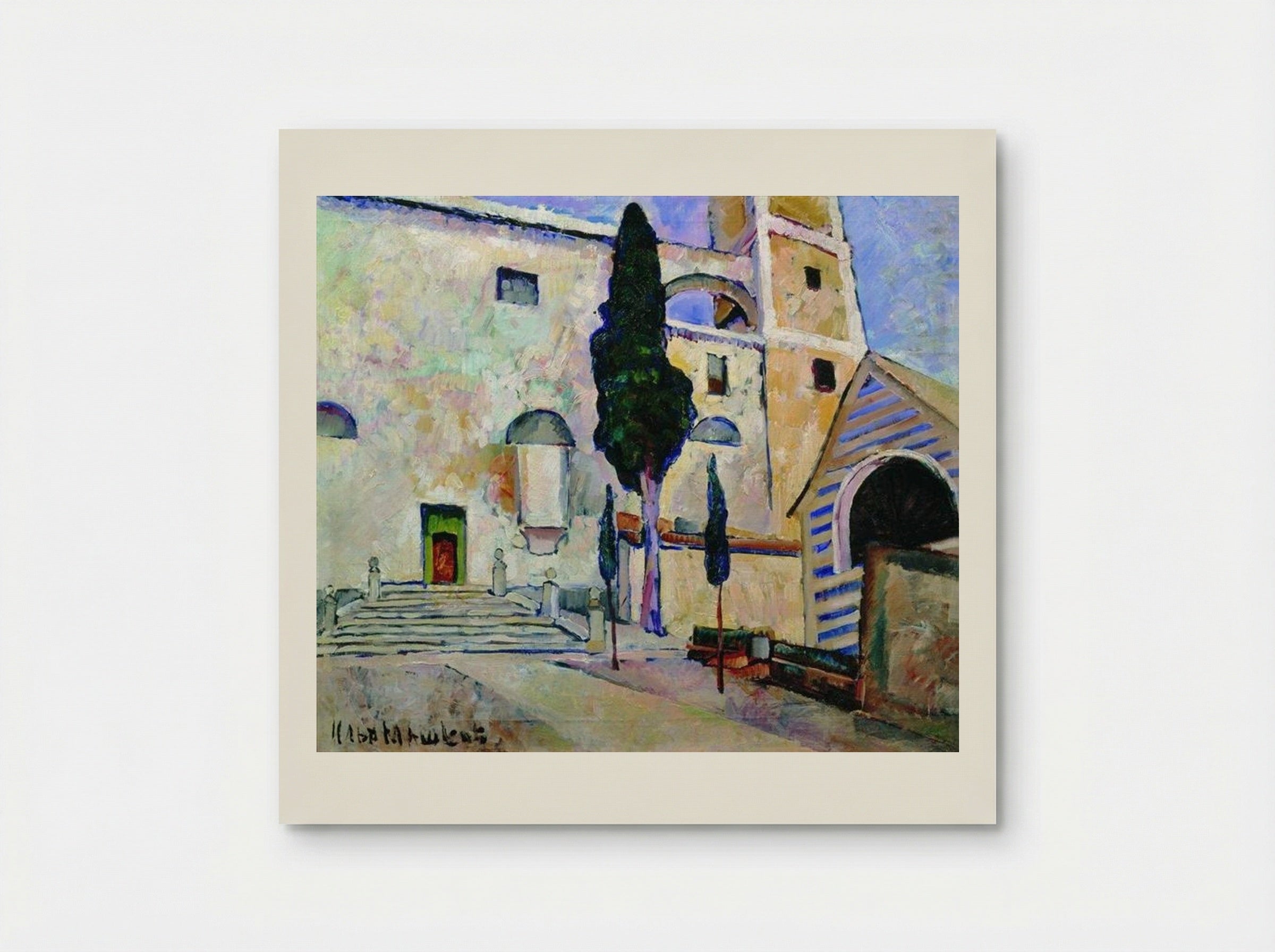Cypress in the Cathedral Walls, Italy - Ilya Mashkov - Poster