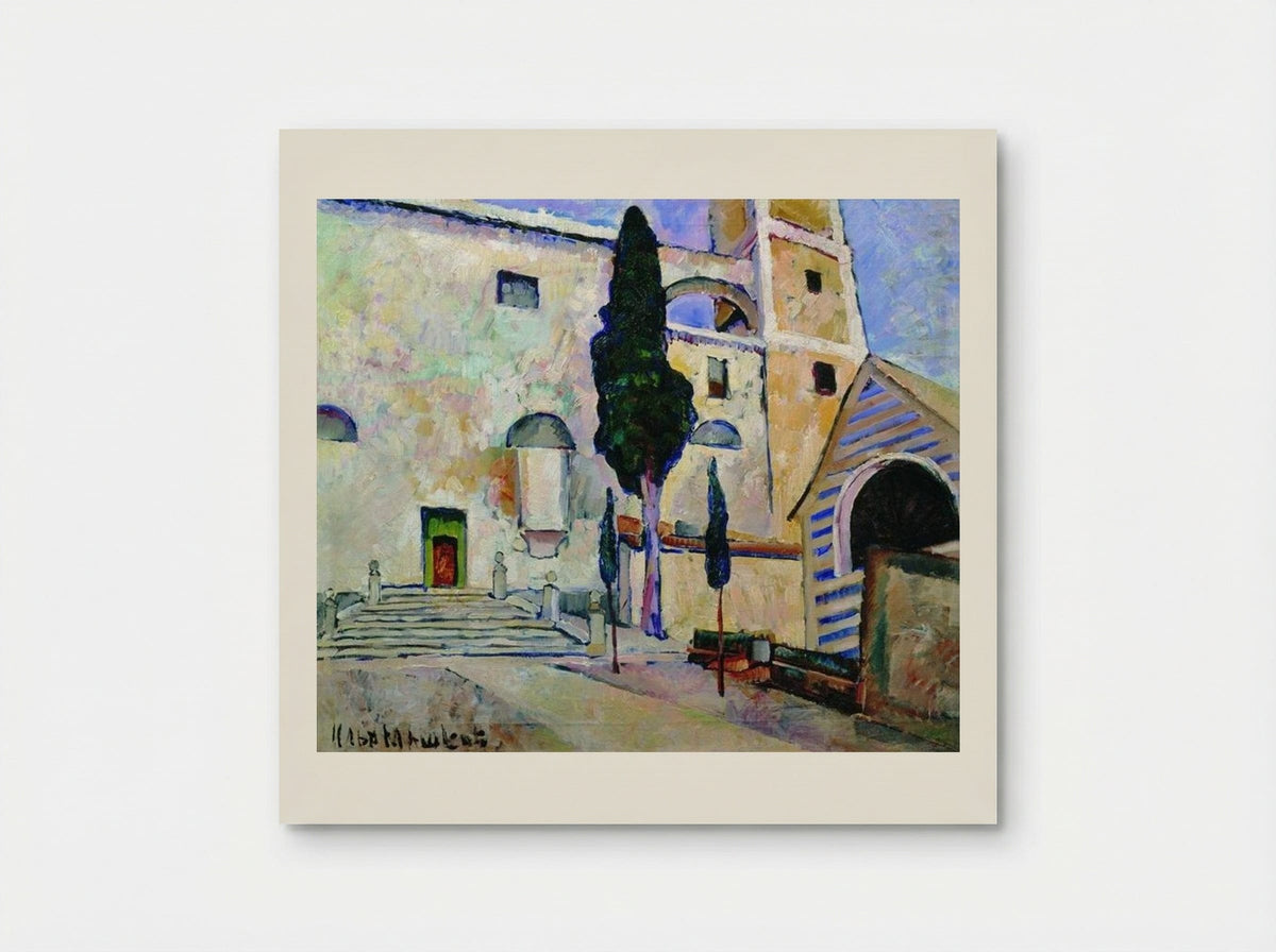 Cypress in the Cathedral Walls, Italy - Ilya Mashkov - Poster