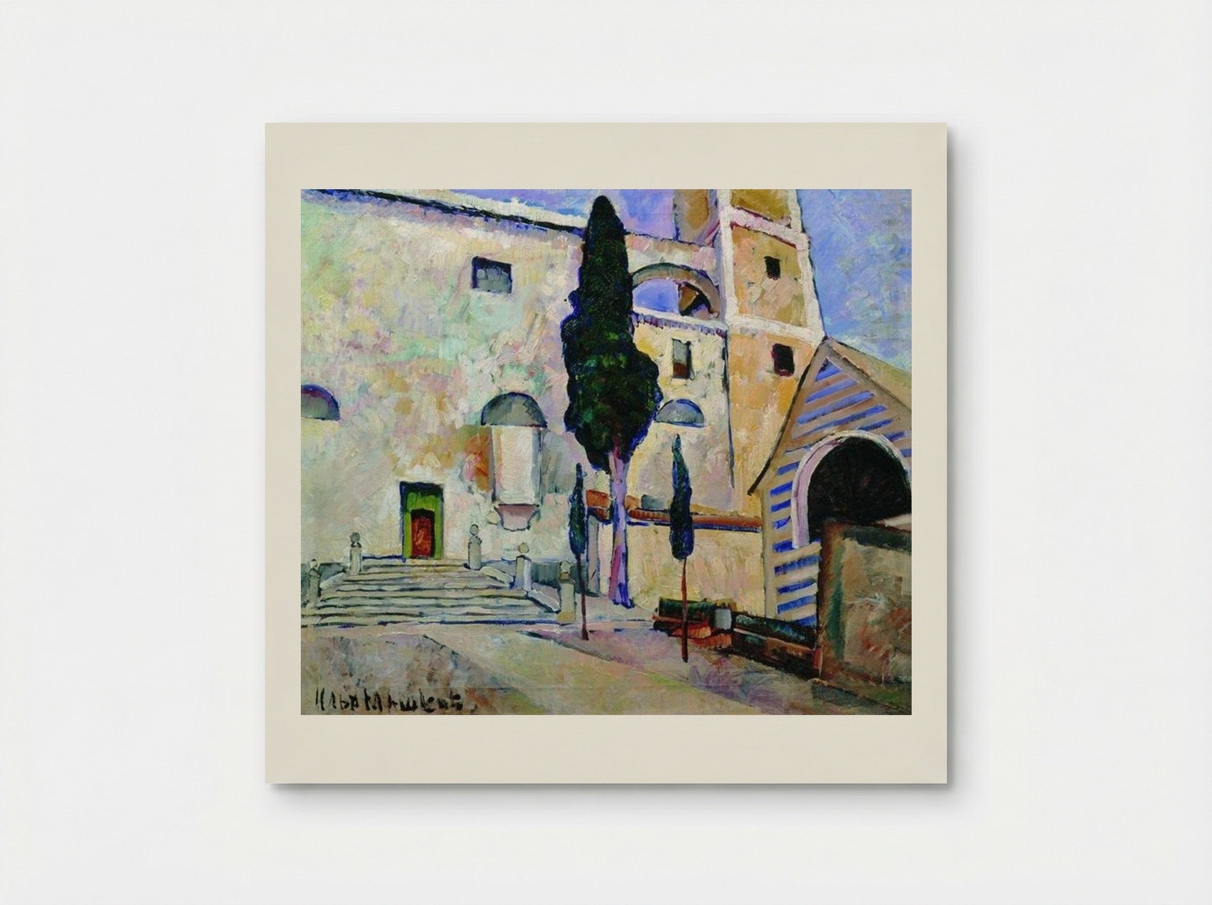 Cypress in the Cathedral Walls, Italy - Ilya Mashkov - Poster