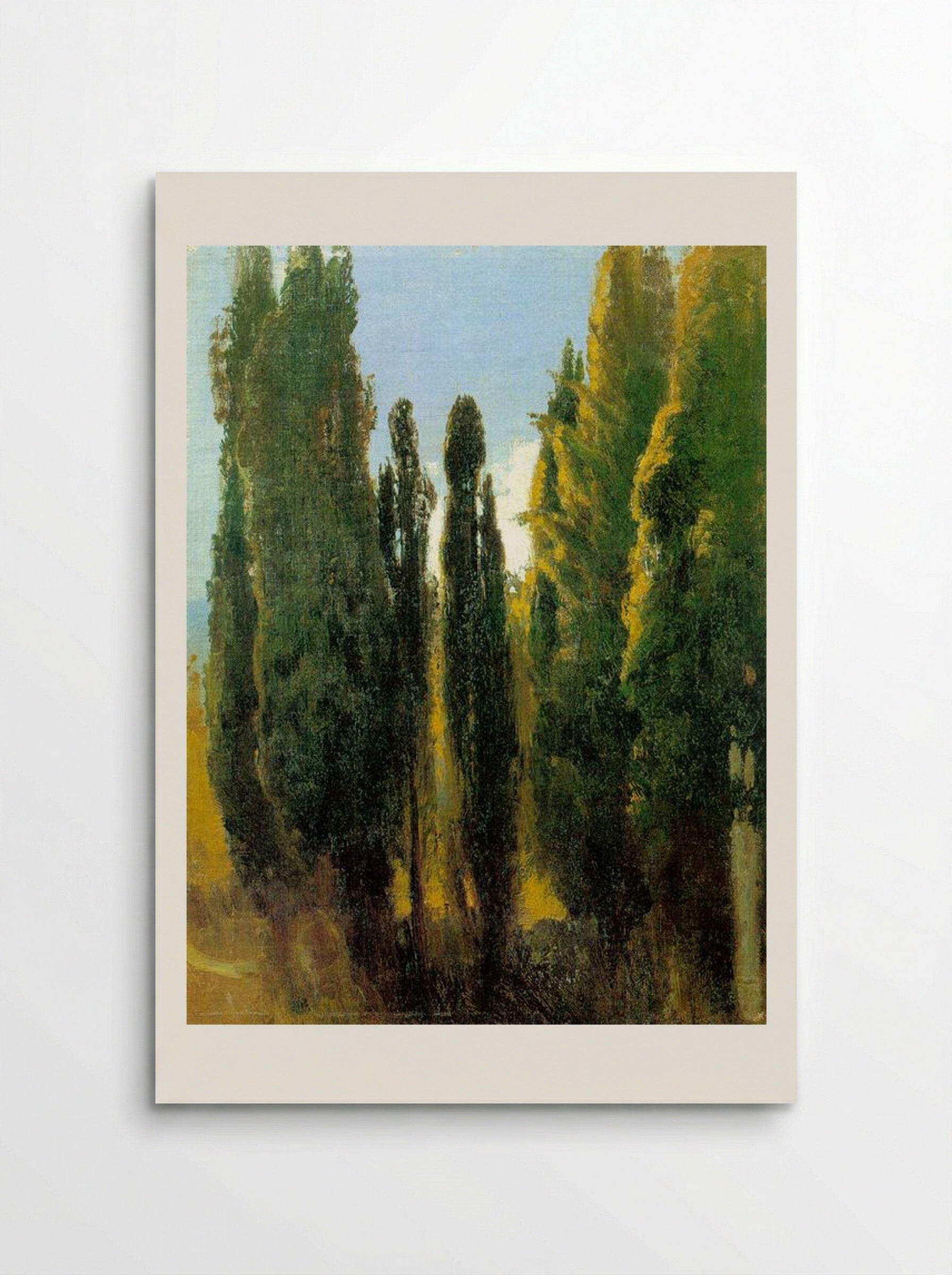 Cypresses in the Crimea - Fyodor Vasilyev - Poster