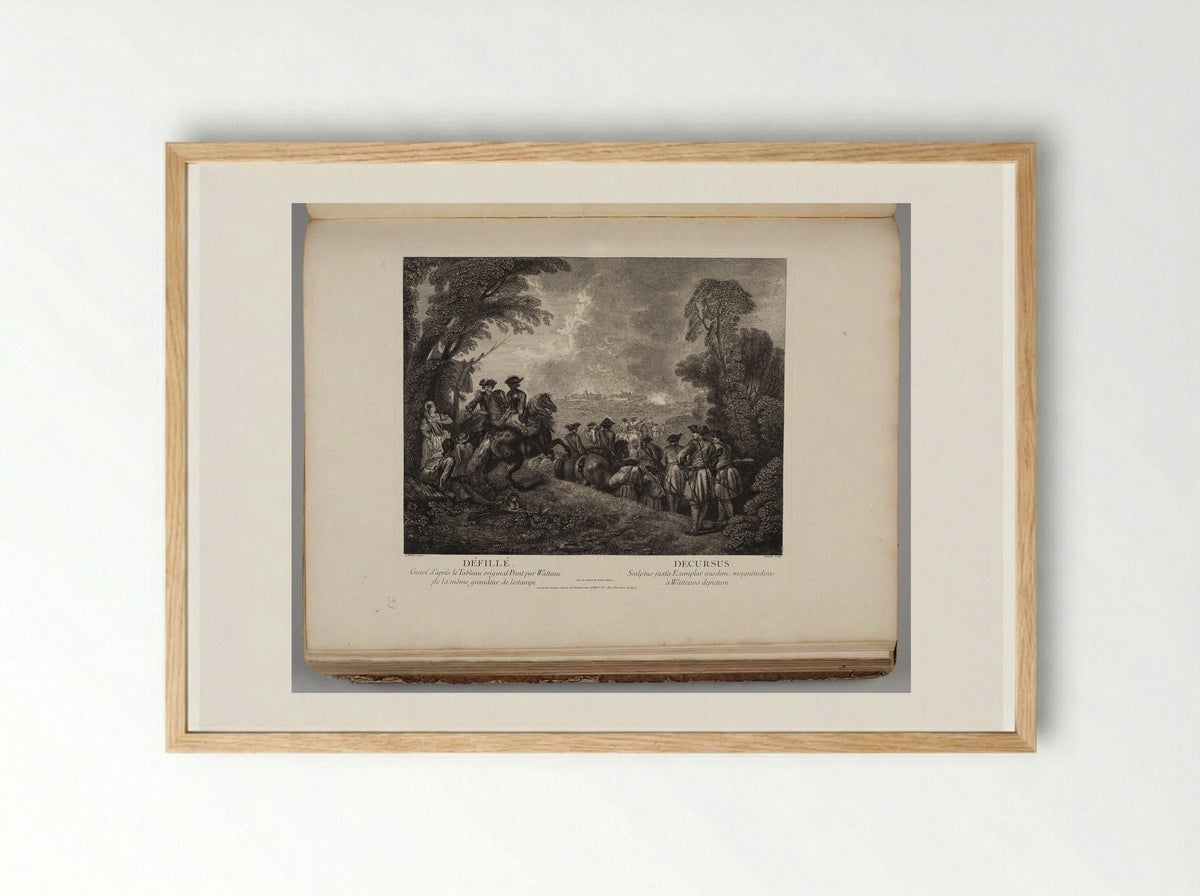 Défilé (Marching Off) - Jean Moyreau - Framed Print Wood