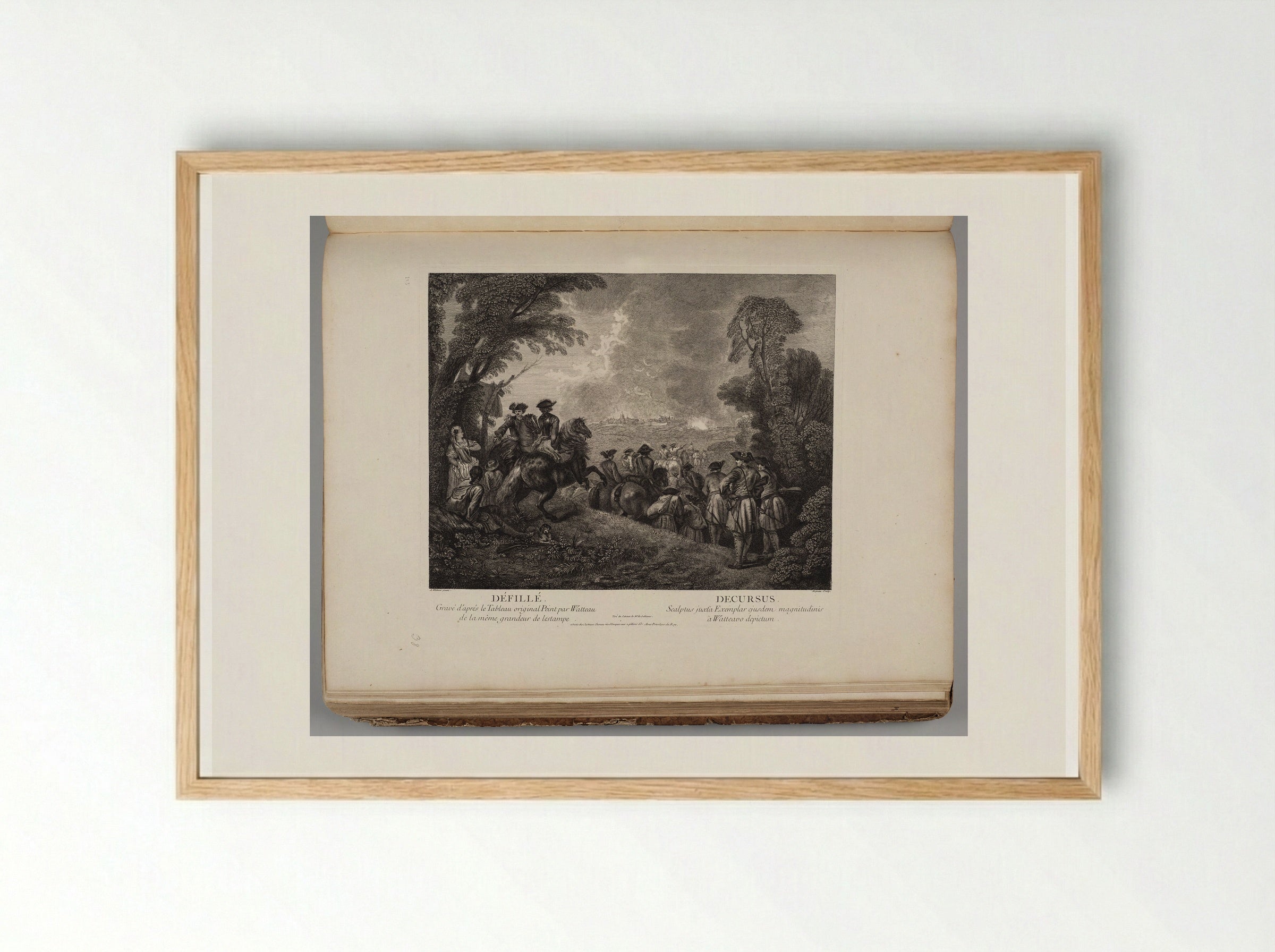 Défilé (Marching Off) - Jean Moyreau - Framed Print Wood