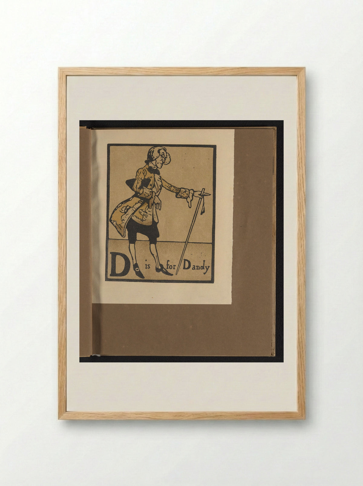 D is for Dandy - William Heinemann - Framed Print Wood