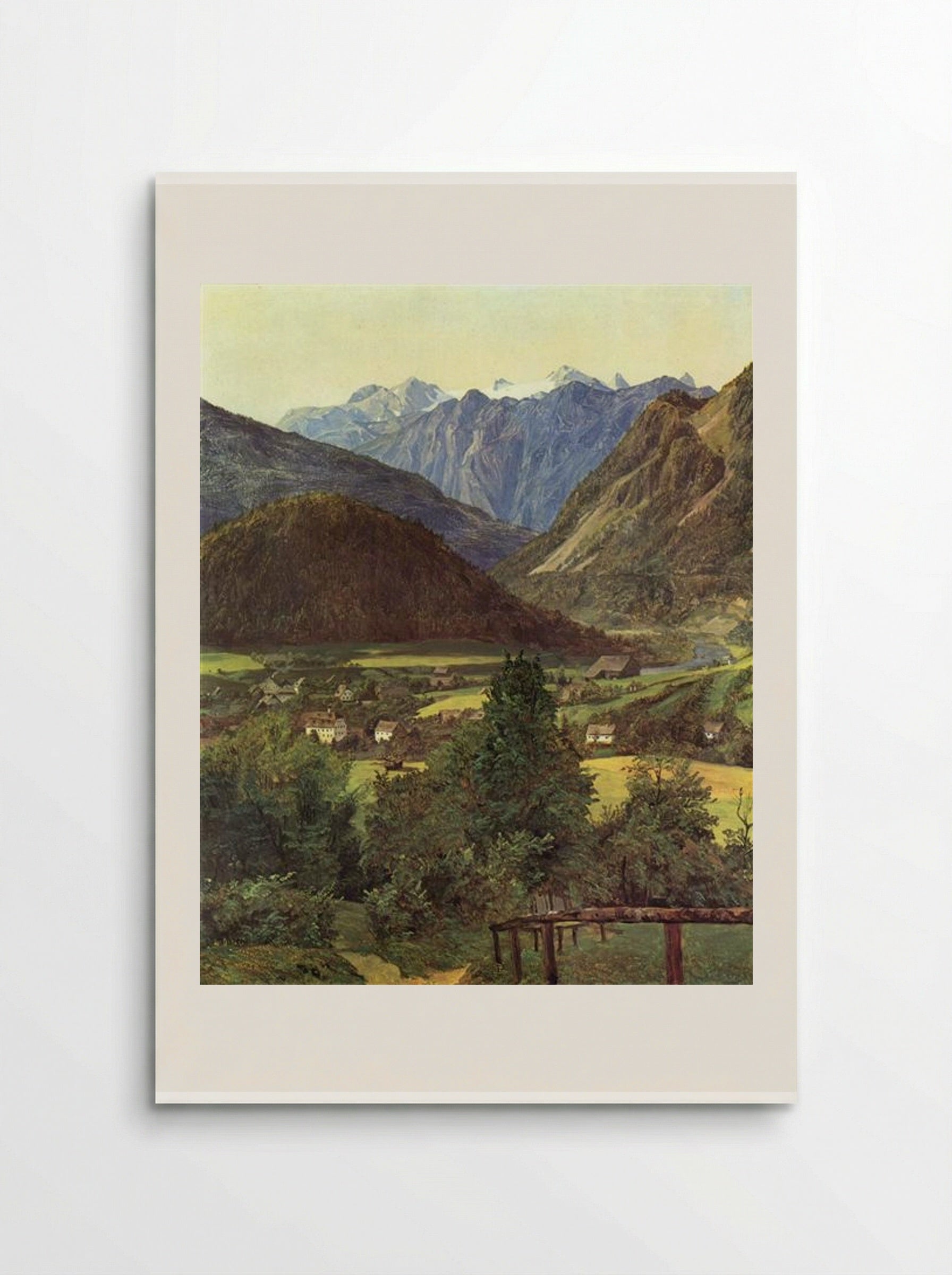 Dachstein from the place of Sophie - Ferdinand Georg Waldmüller - Poster