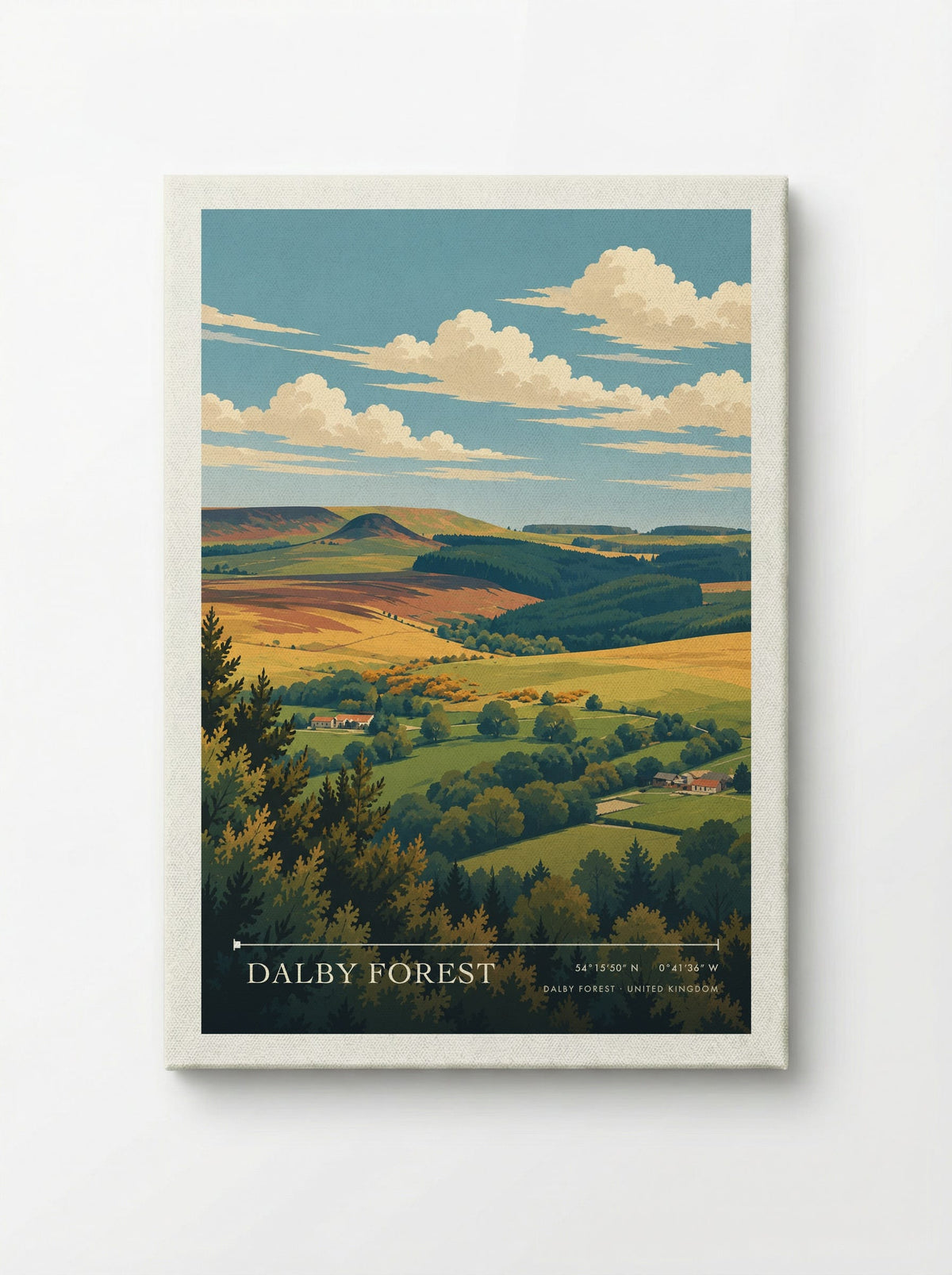Dalby Forest | Travel Poster - Canvas