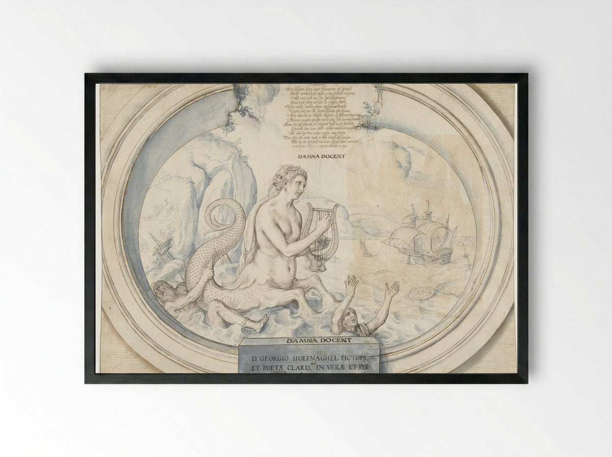 Damna Docent - Lukas de Heere - Framed Print Black