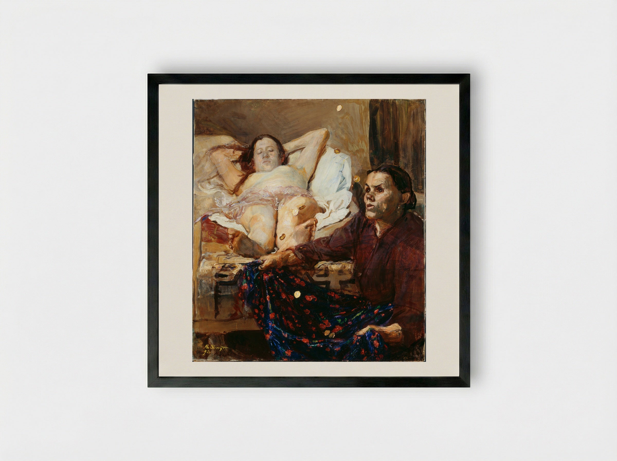 Danaë - Max Slevogt - Framed Print Black