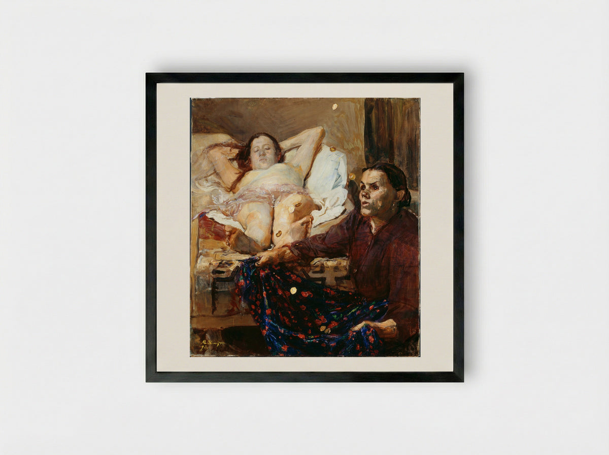 Danaë - Max Slevogt - Framed Print Black