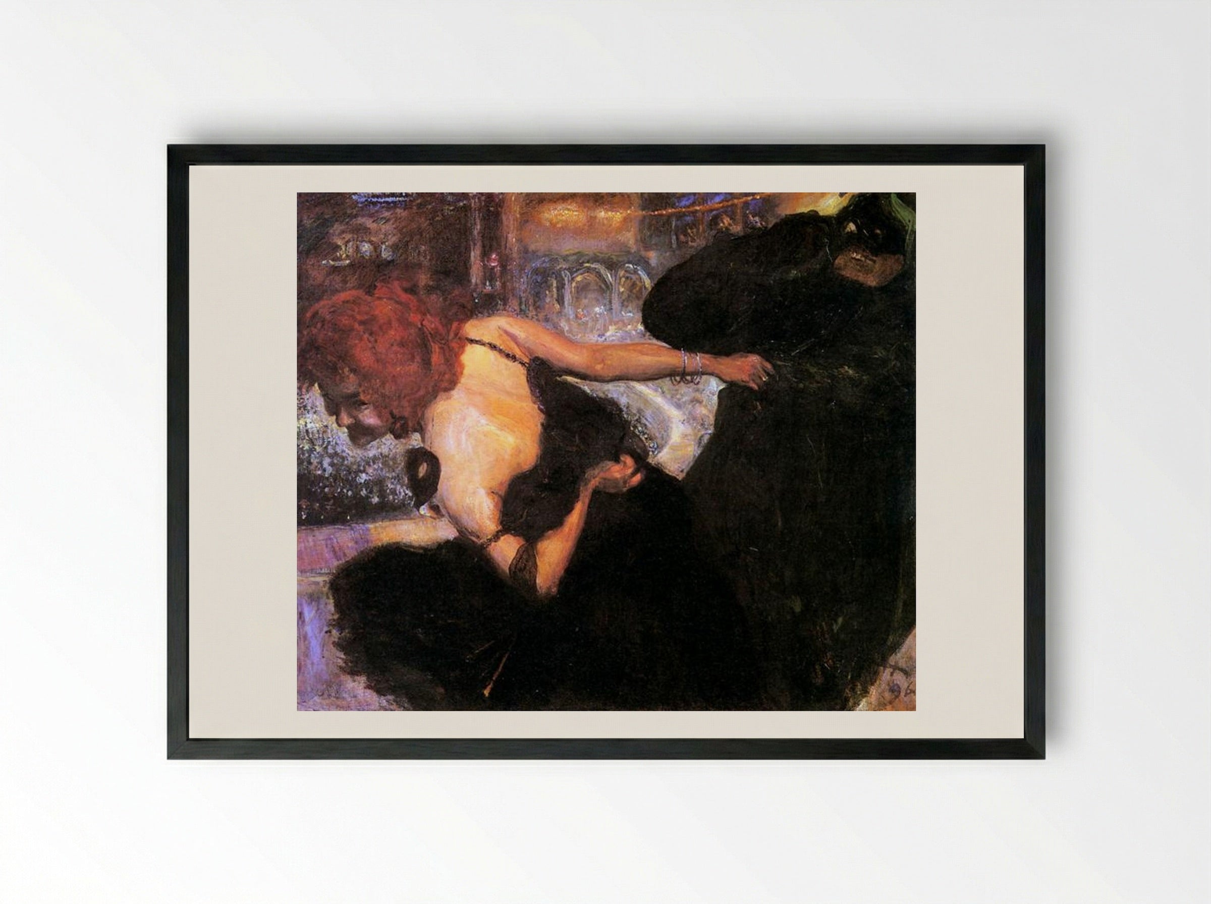 Dance of Death - Max Slevogt - Framed Print Black