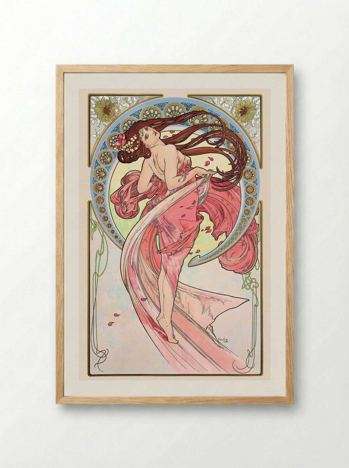 Dance - Alphonse Mucha - Framed Print Wood