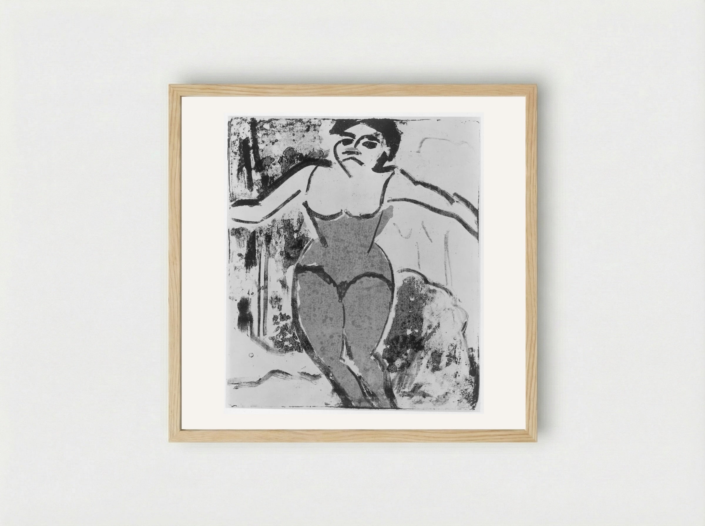 Dancer Seeking Applause - Ernst Ludwig Kirchner - Framed Print Wood