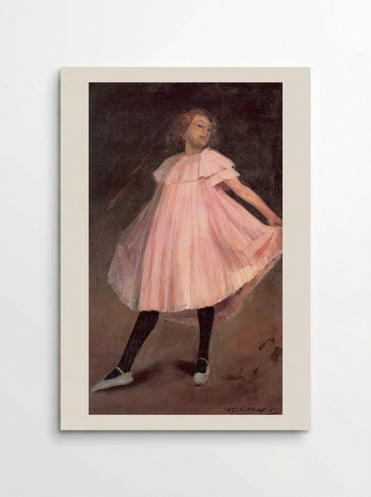 Dancer in a Pink Dress - William James Glackens - Poster