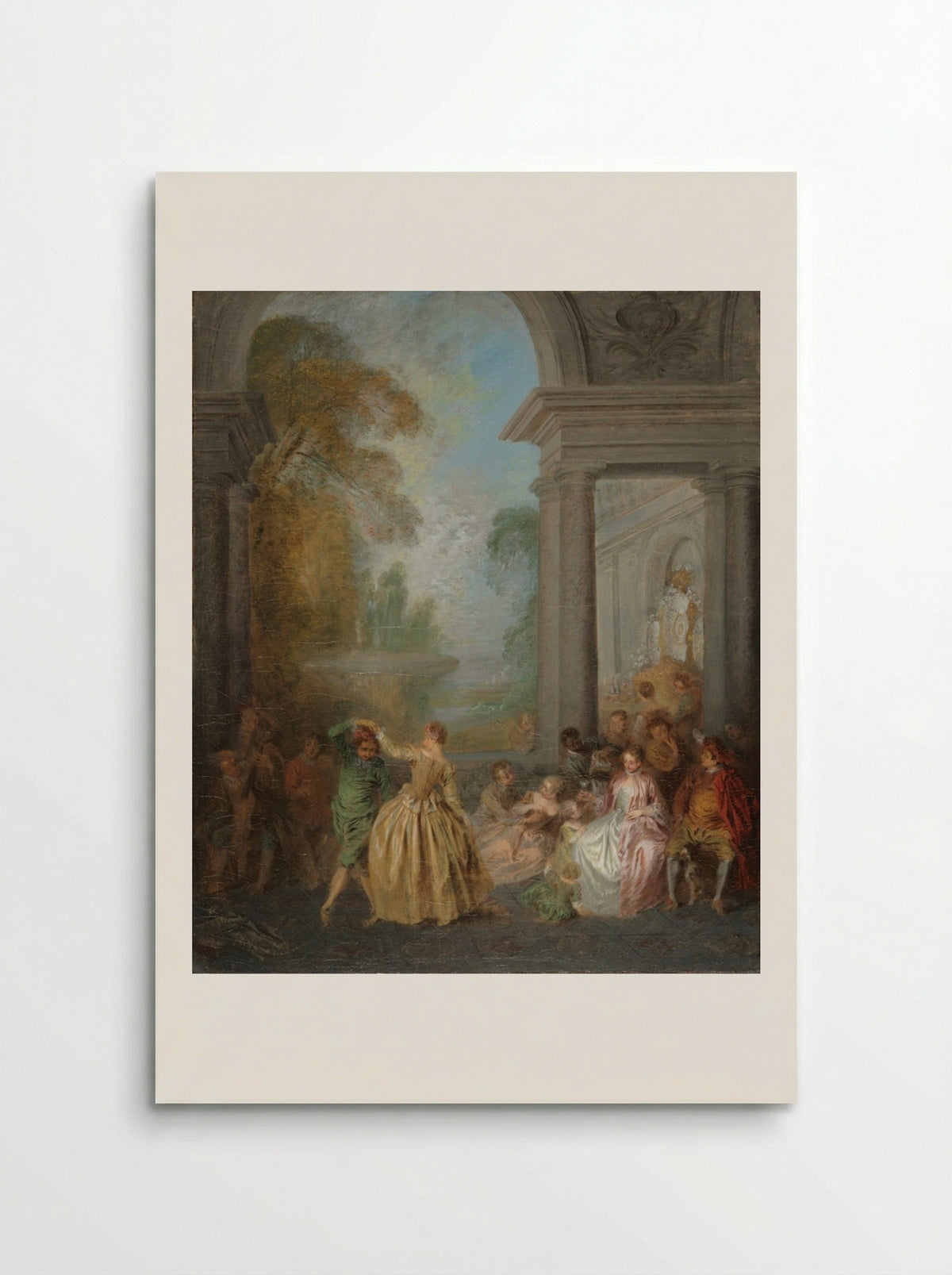 Dancers in a Pavilion - Jean-Baptiste Pater - Poster