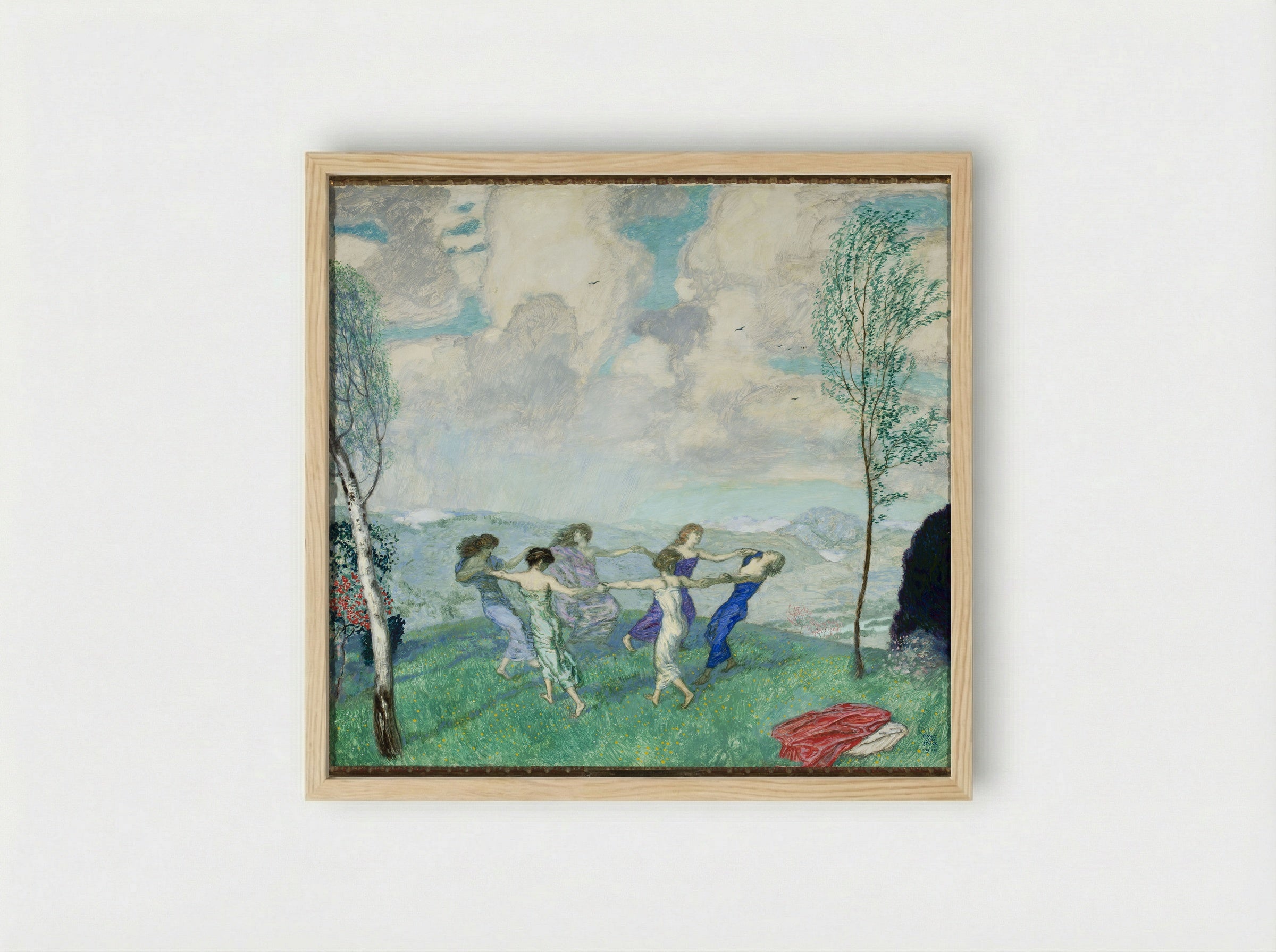 Dancers - Franz von Stuck - Framed Print Wood
