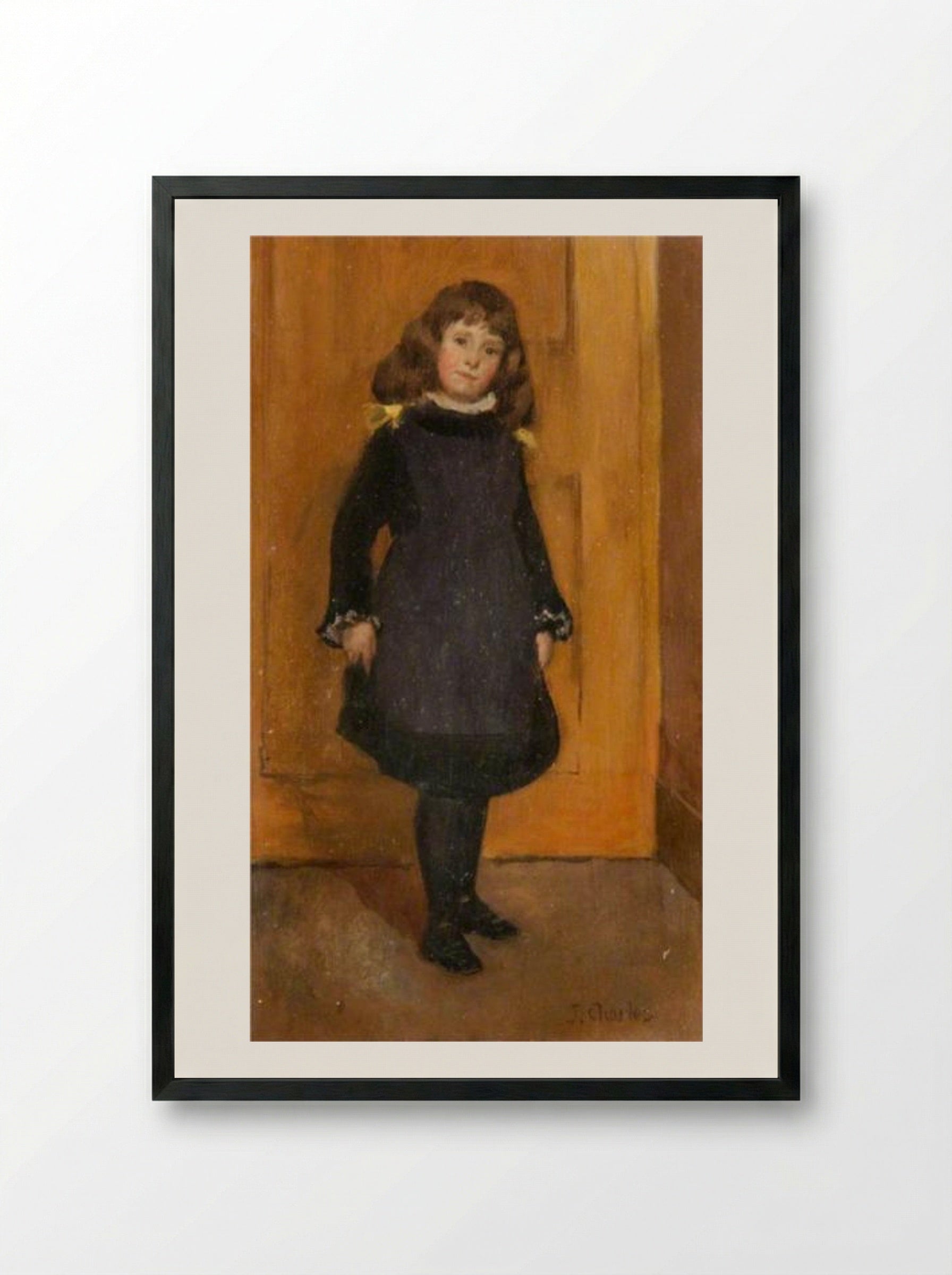 Dancing Lesson - James Charles - Framed Print Black