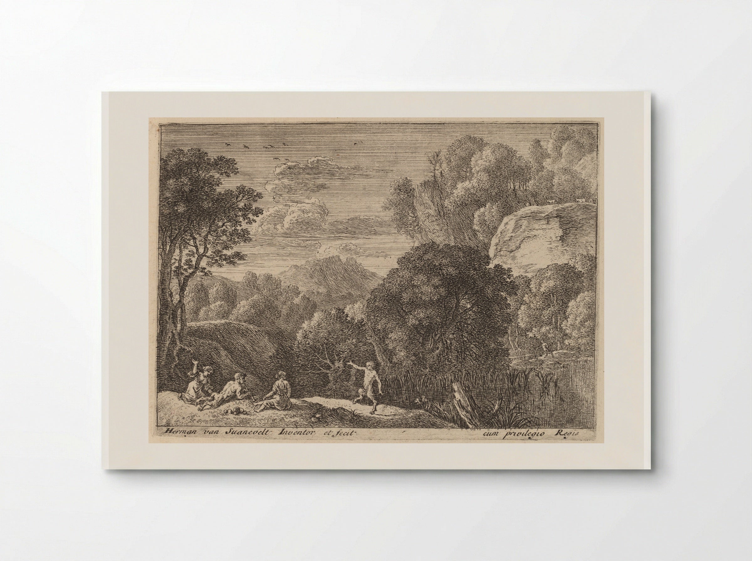 Dancing Satyr - Herman van Swanevelt - Poster